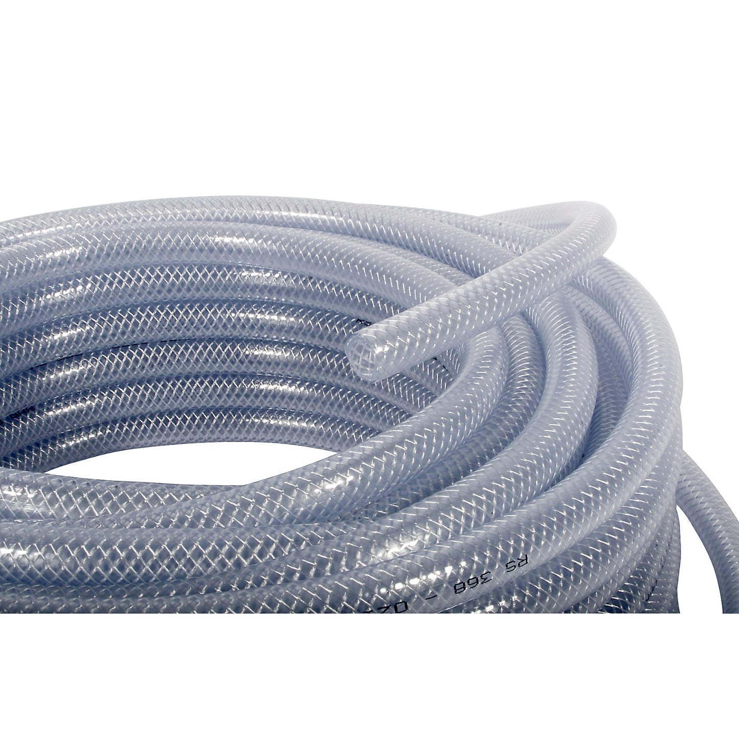 Water hose made of PVC, clear, length 50 m, Ø 14 mm.