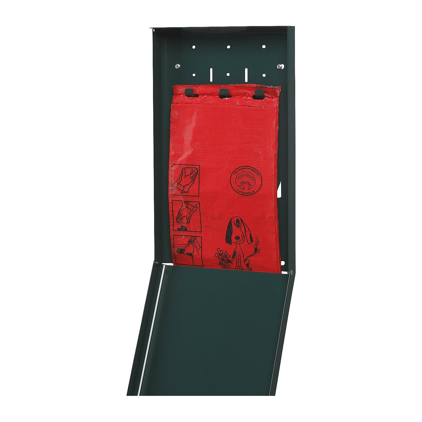 Doggy bag dispenser, HxWxD 430 x 265 x 60 mm, stainless steel.
