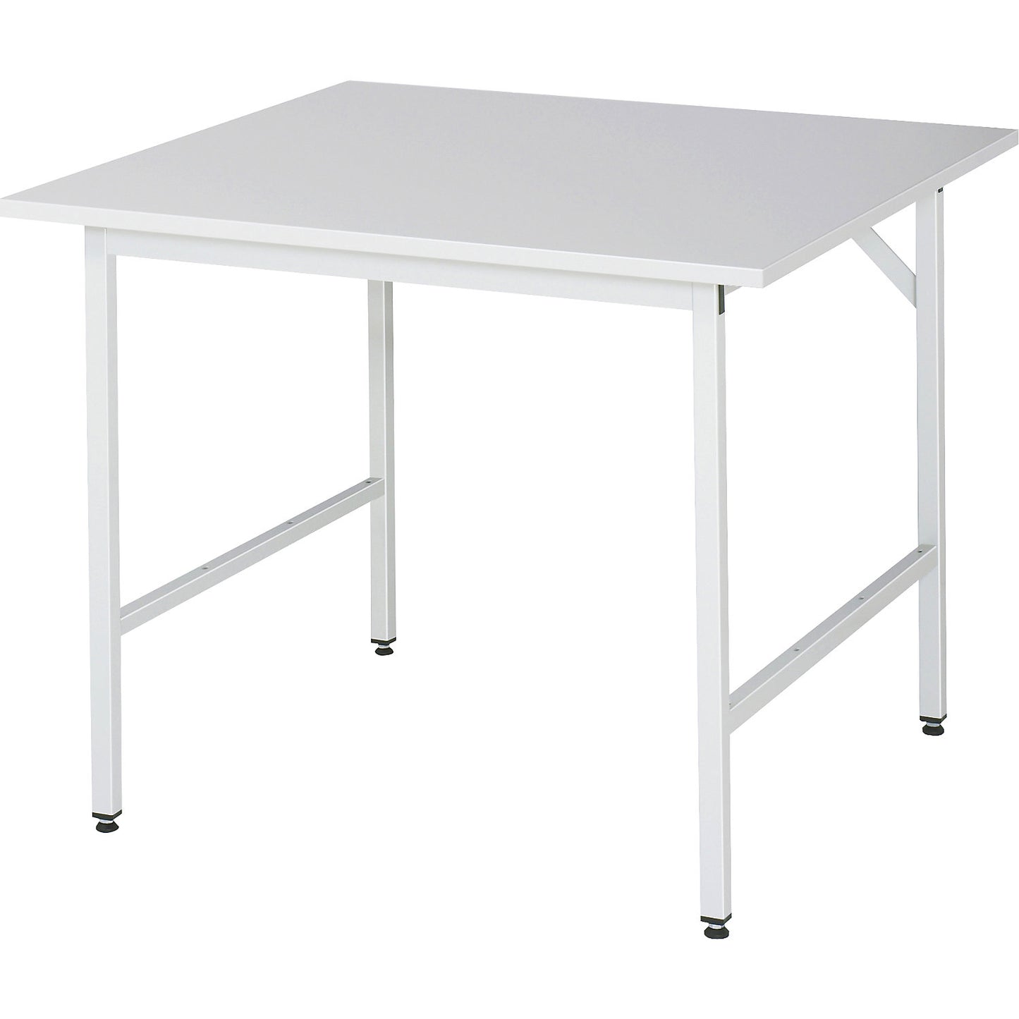 Work table ESD worktop, height 800 - 850 mm, frame feet WxD 30 x 30 mm, WxD 1000 x 800 mm.