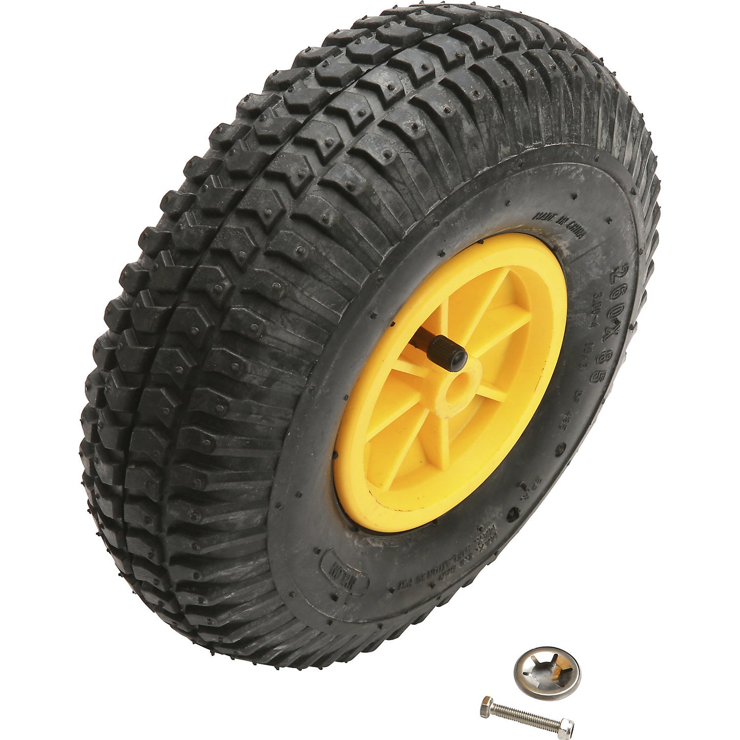 Wheel, for salt spreaders, 260 x 85 mm.