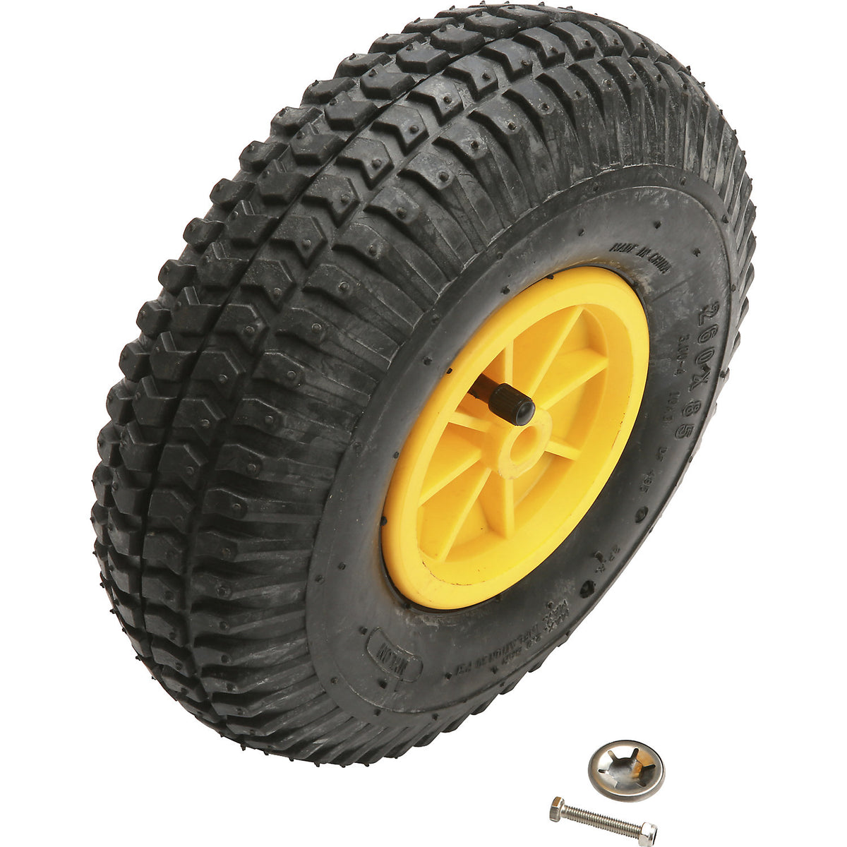 Wheel, for salt spreaders, 260 x 85 mm.