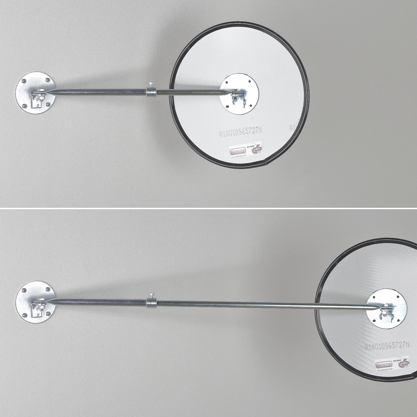 Wall mounting bracket, length 300 - 800 mm, extra cost.