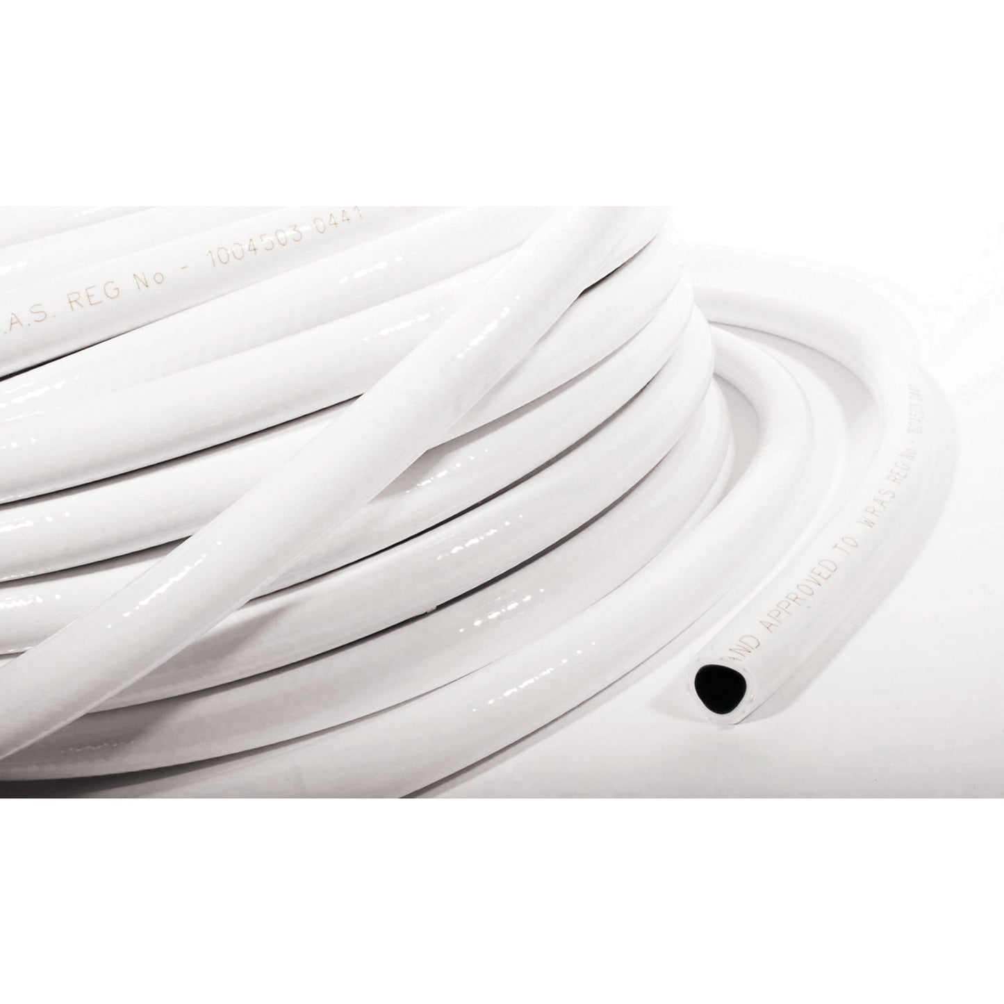 Drinking water hose made of PVC, length 30 m, Ø 12 mm.