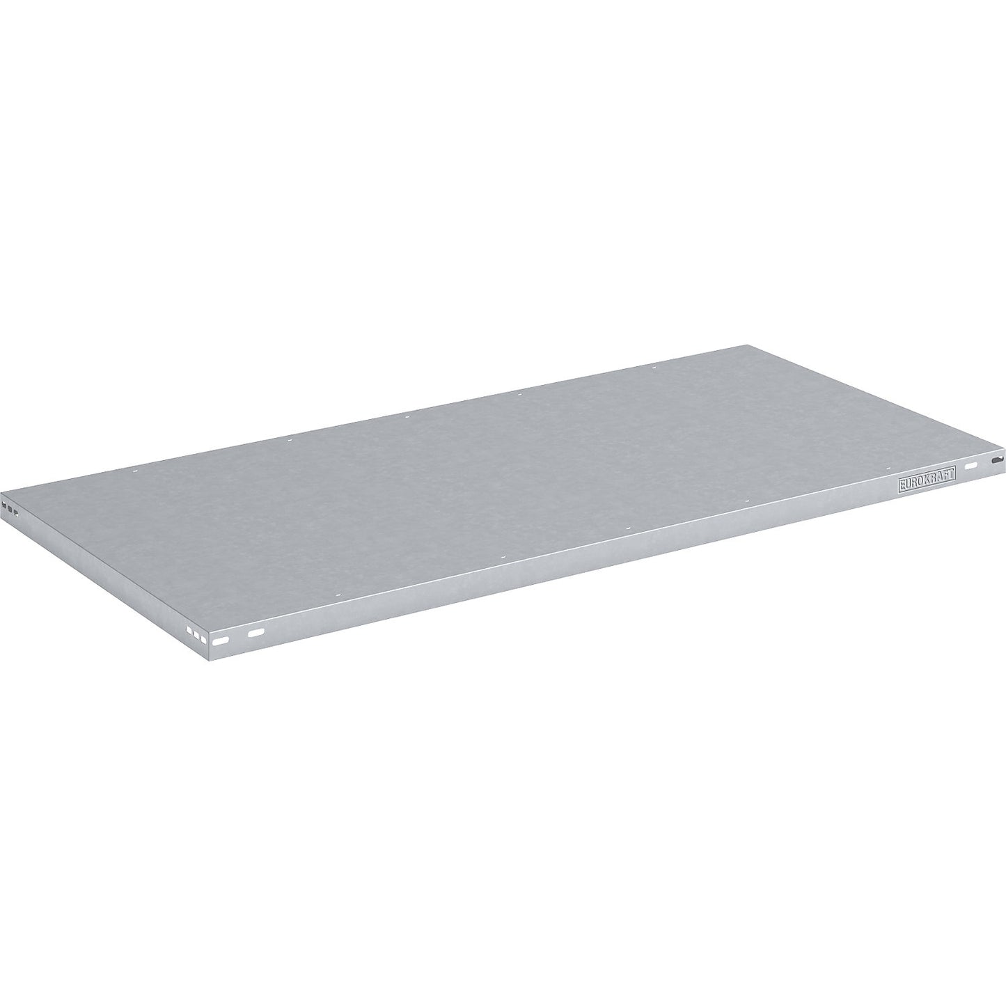 Zinc plated shelf, light duty, WxD 1300 x 800 mm.