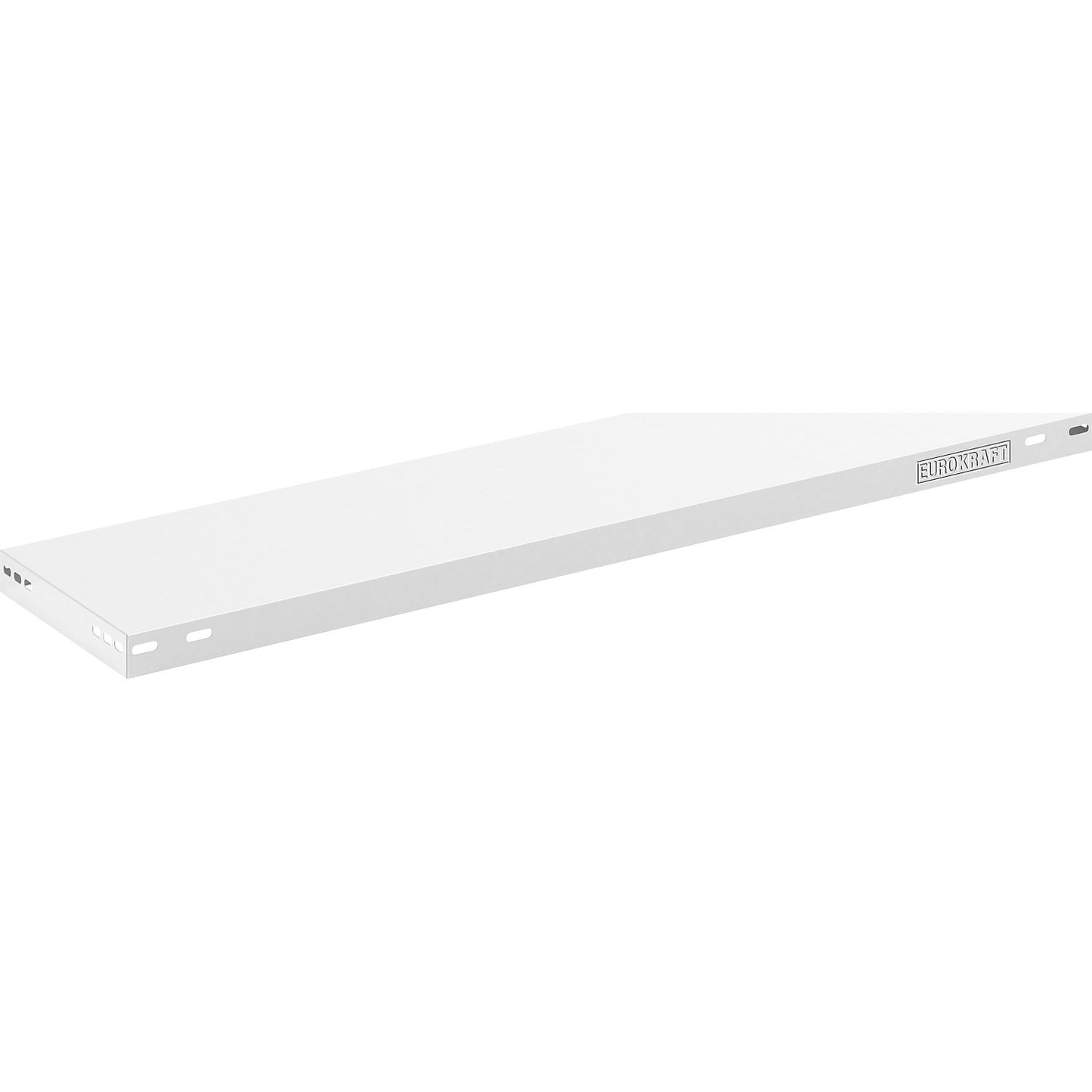 Steel shelf, max. load 125 kg, light grey, WxD 1000 x 300 mm.