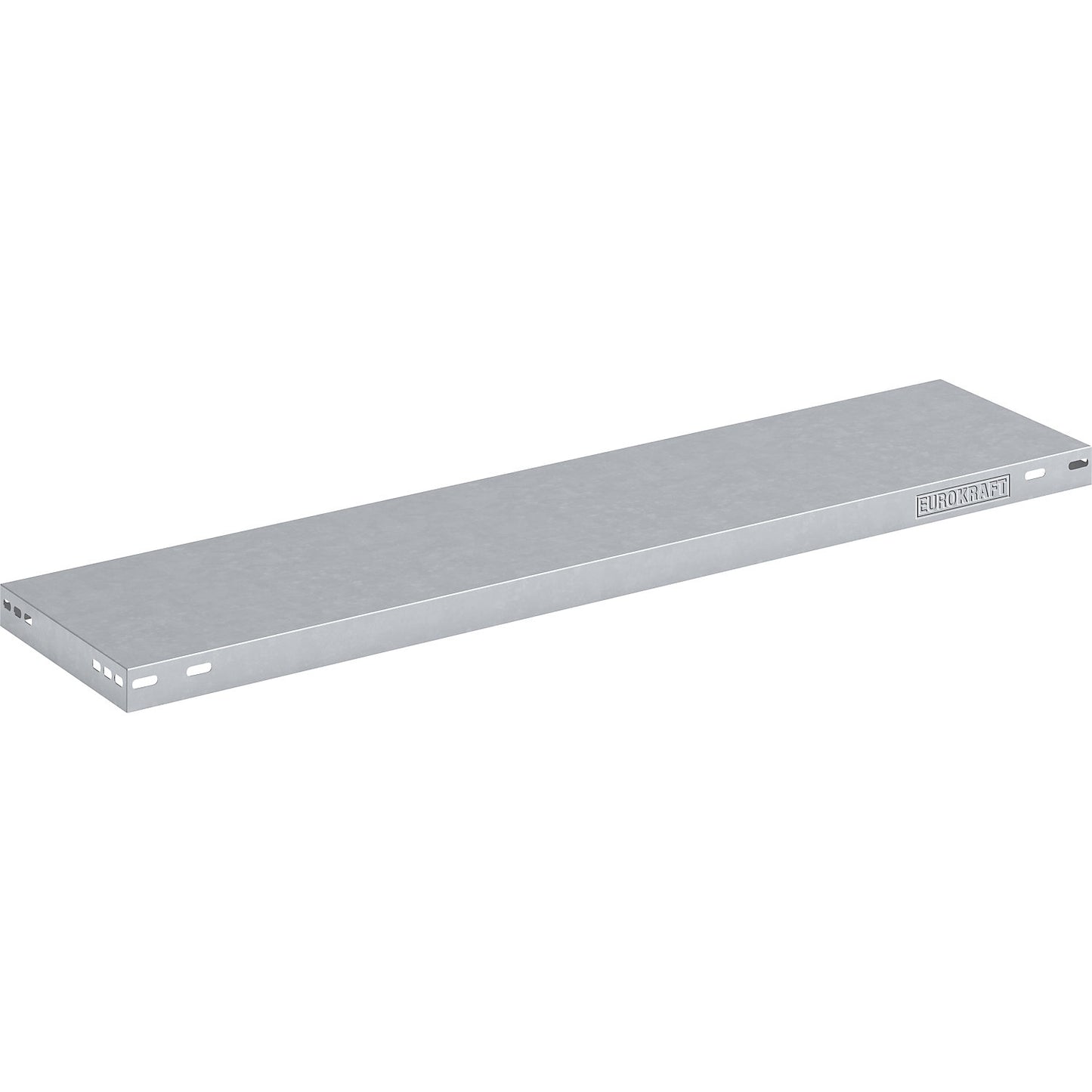 Steel shelf, max. load 125 kg, zinc plated, WxD 1000 x 300 mm.