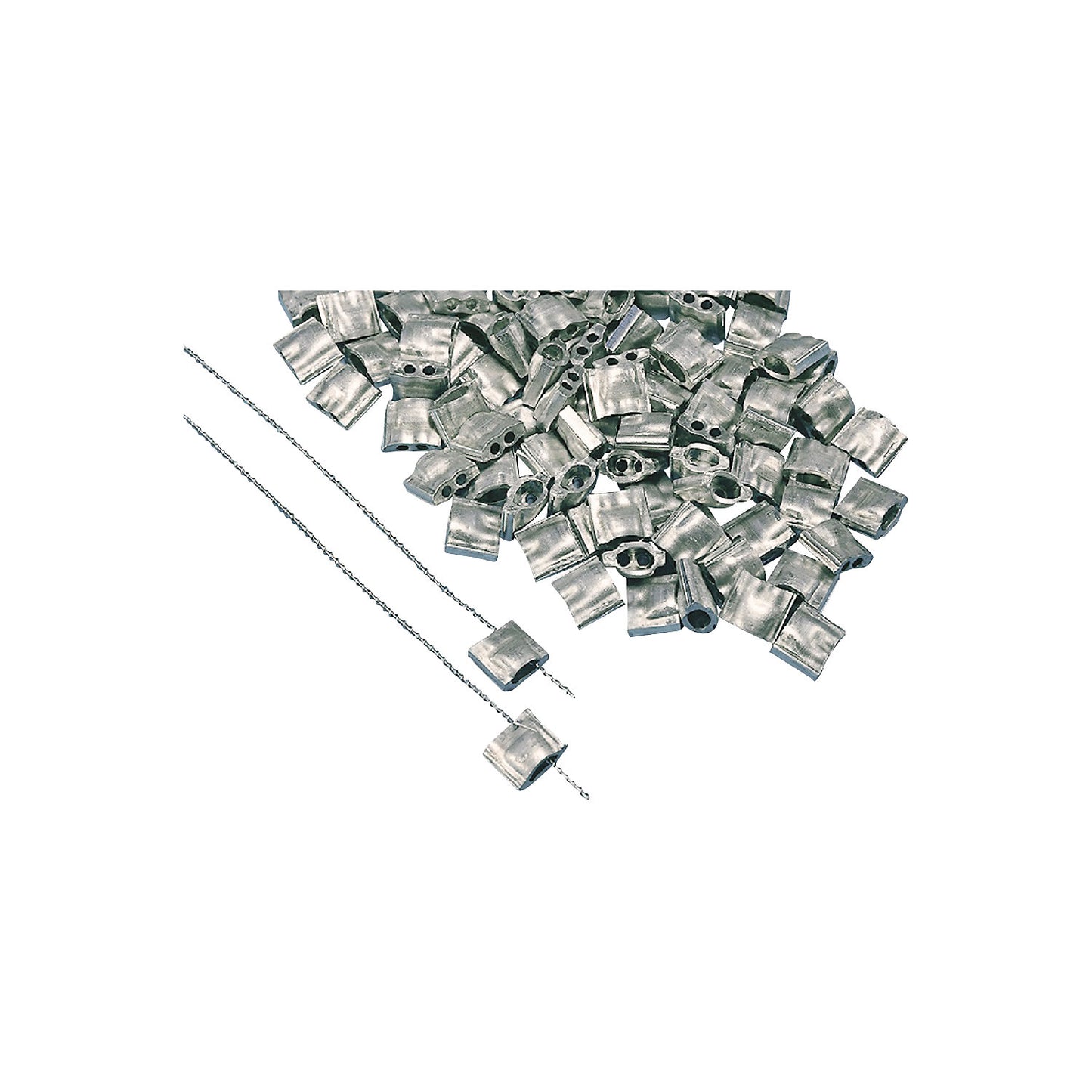 Seals, aluminium, pack of 2000, 8.5 x 8.5 mm.