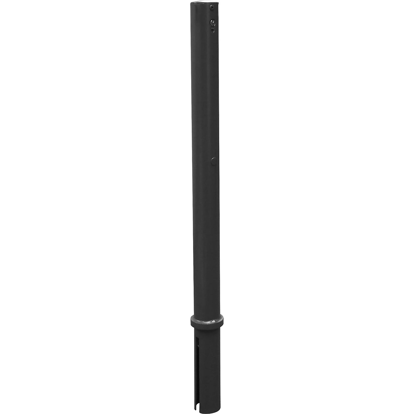 Barrier post, Ø 76 mm, iron mica, removable with profile cylinder, without eyelet.