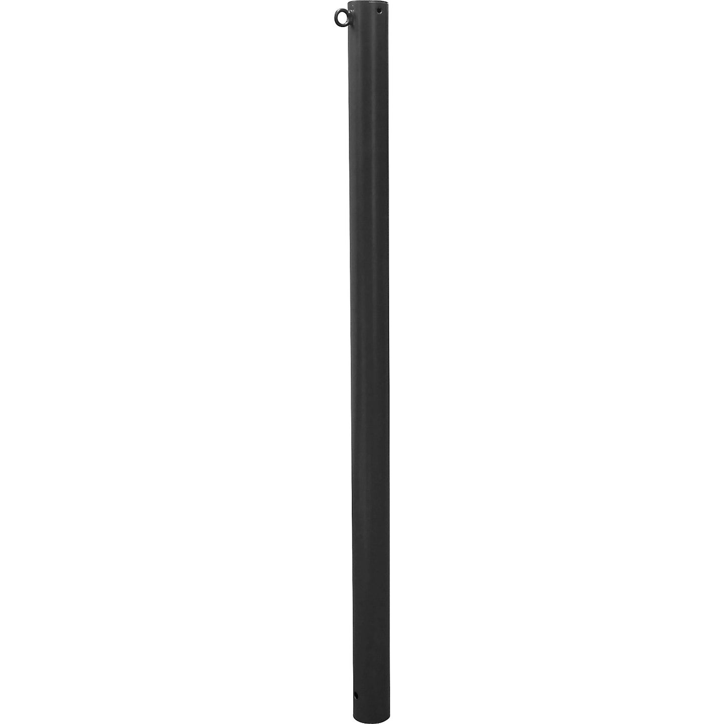 Barrier post, Ø 76 mm, iron mica, for concreting in, with 1 eyelet.