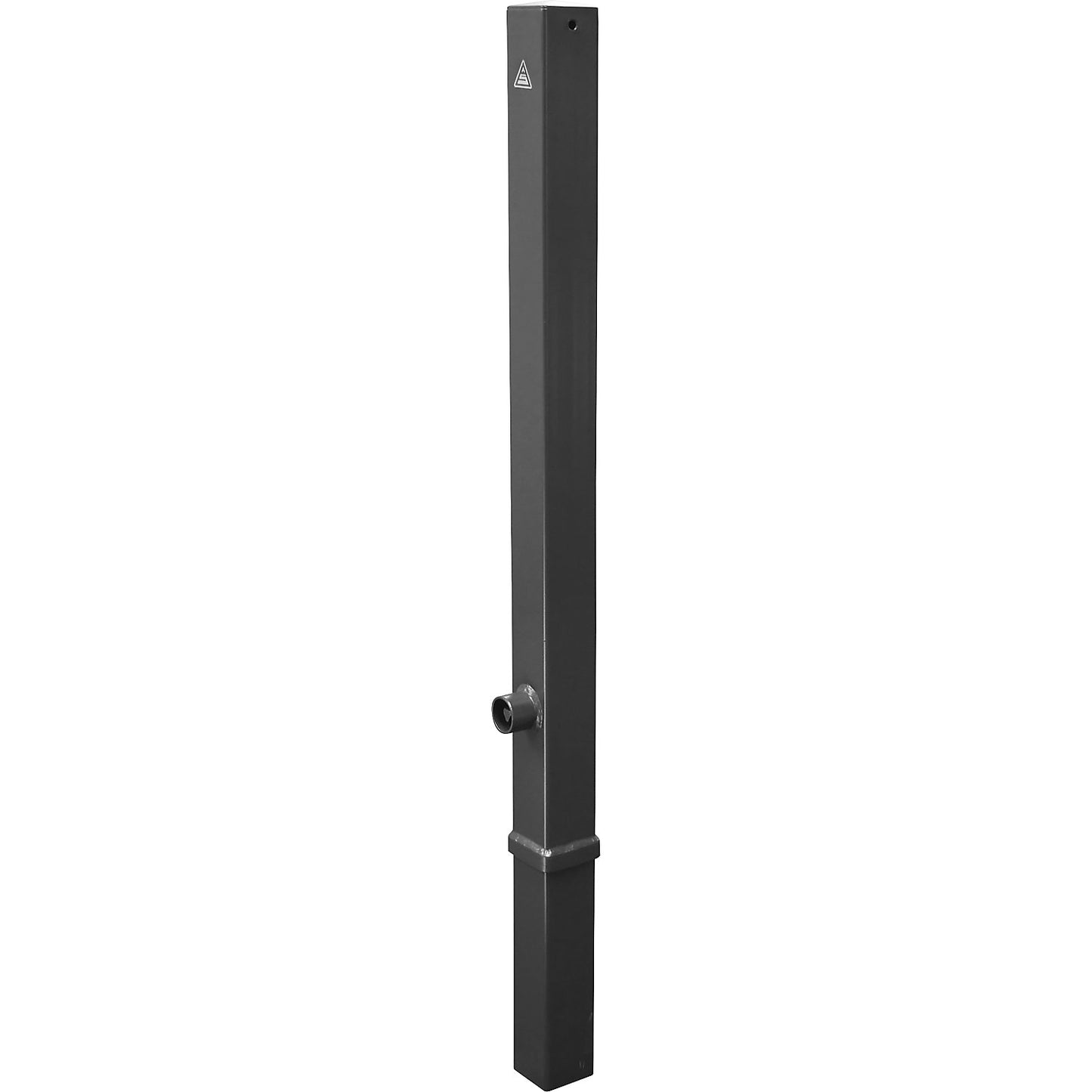 Barrier post, 70 x 70 mm, removable, without eyelet, with triangular lock, micaceous iron oxide.