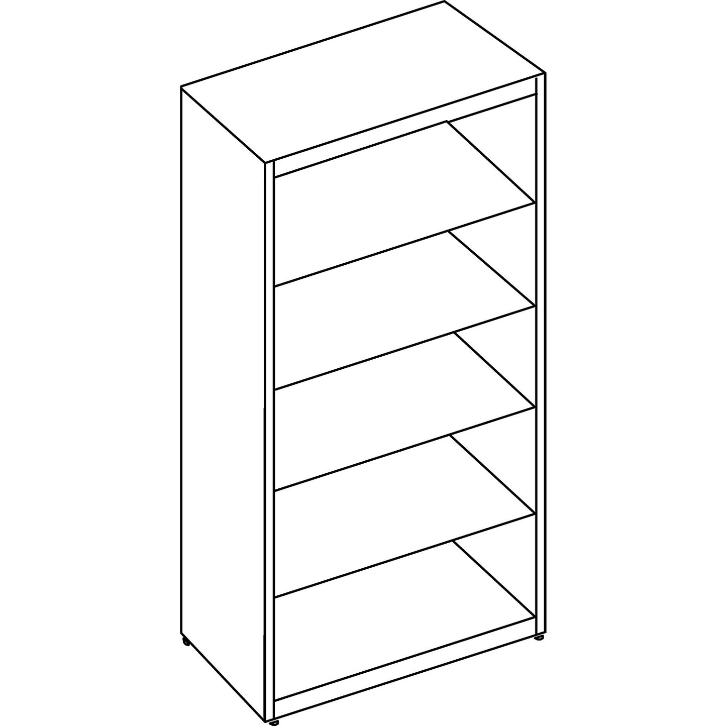 Combination shelf unit, HxWxD 1956 x 1200 x 432 mm, steel panel, 4 shelves, light grey.