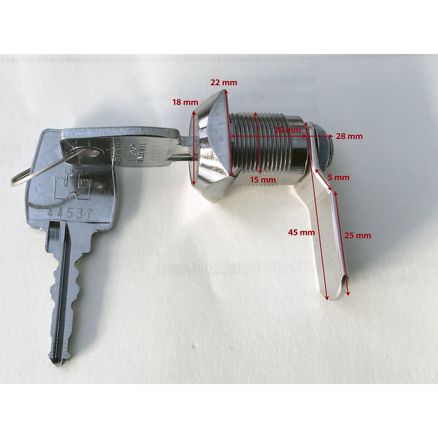 FORT EMKA lock, includes 2 keys, steel.