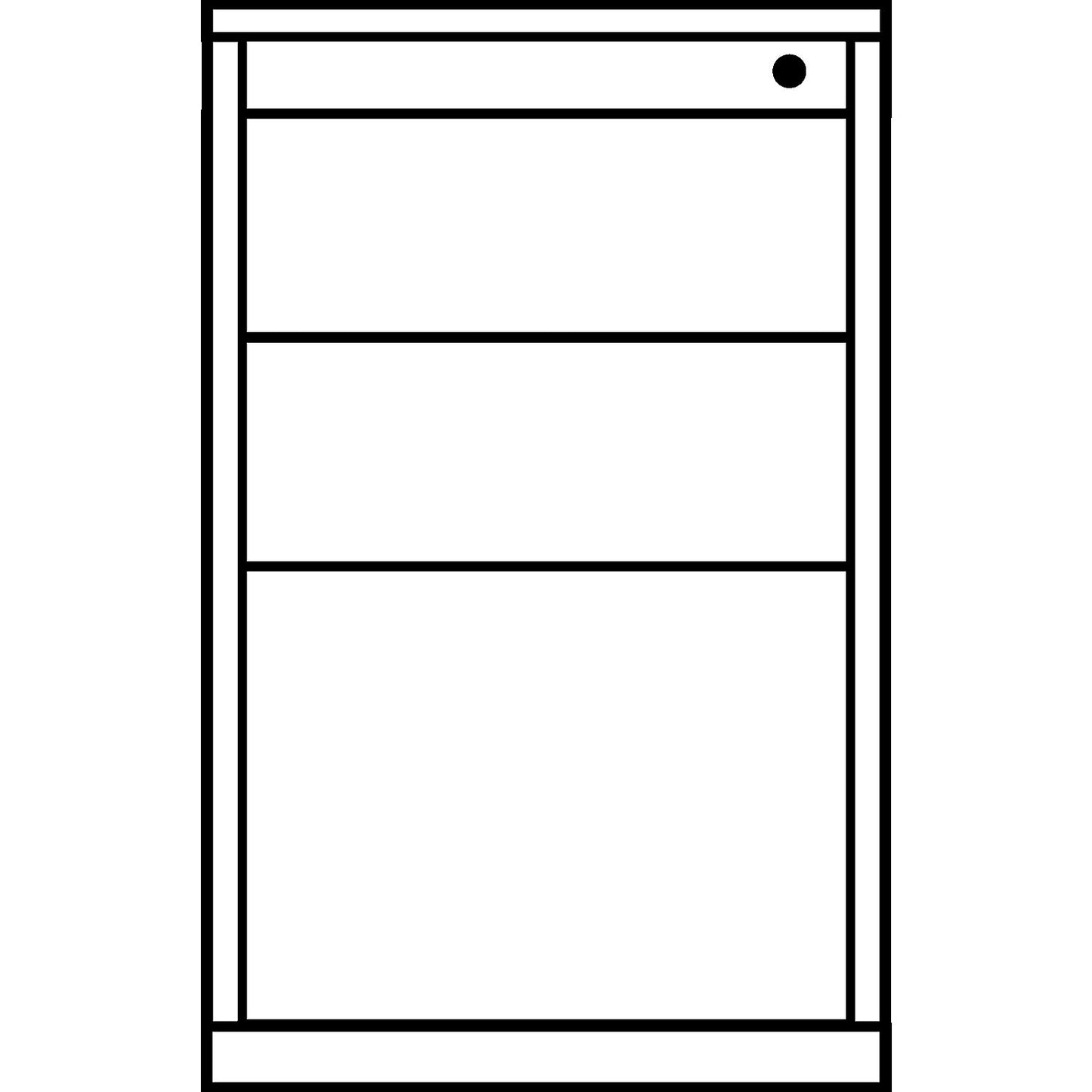 Drawer pedestal, HxD 720 x 800 mm, 2 drawers, 1 suspension file drawer, pure white / white aluminium / maple.