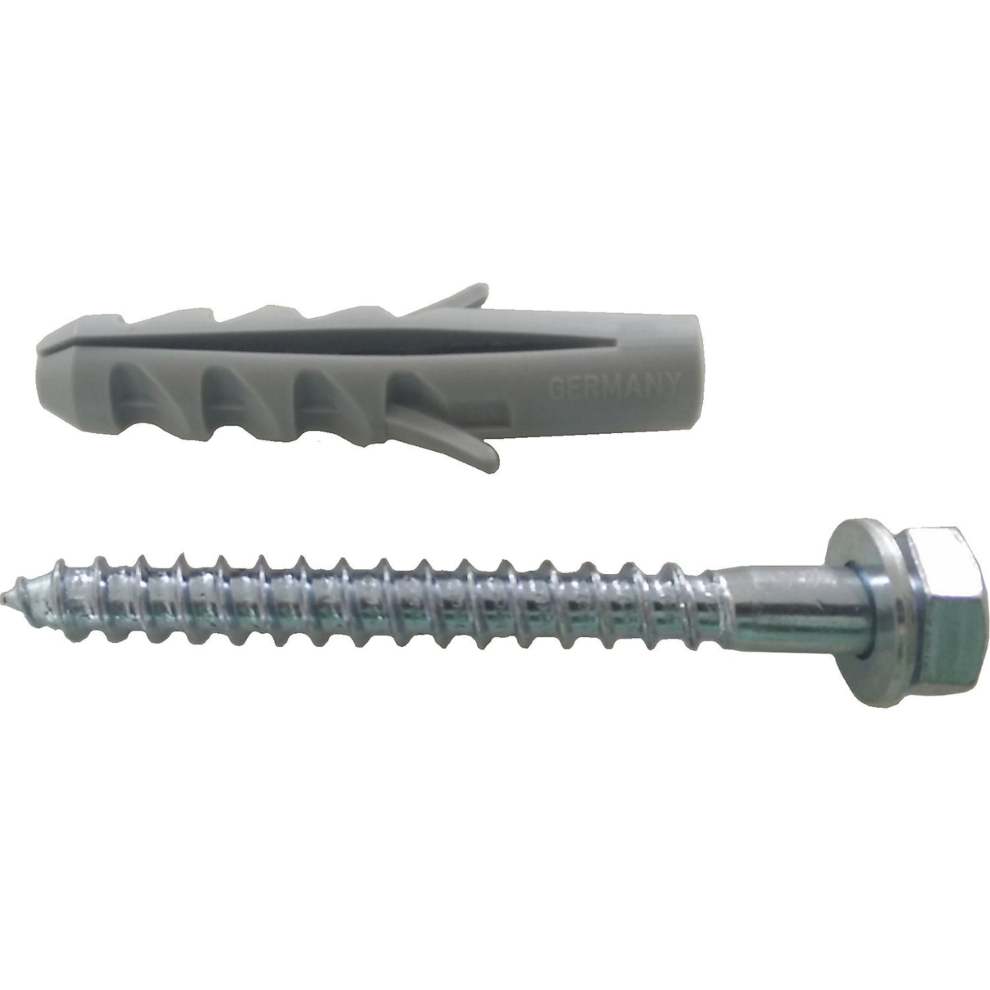 Mounting material for speed ramp, for asphalt and concrete, bolts with plugs, pack of 2.