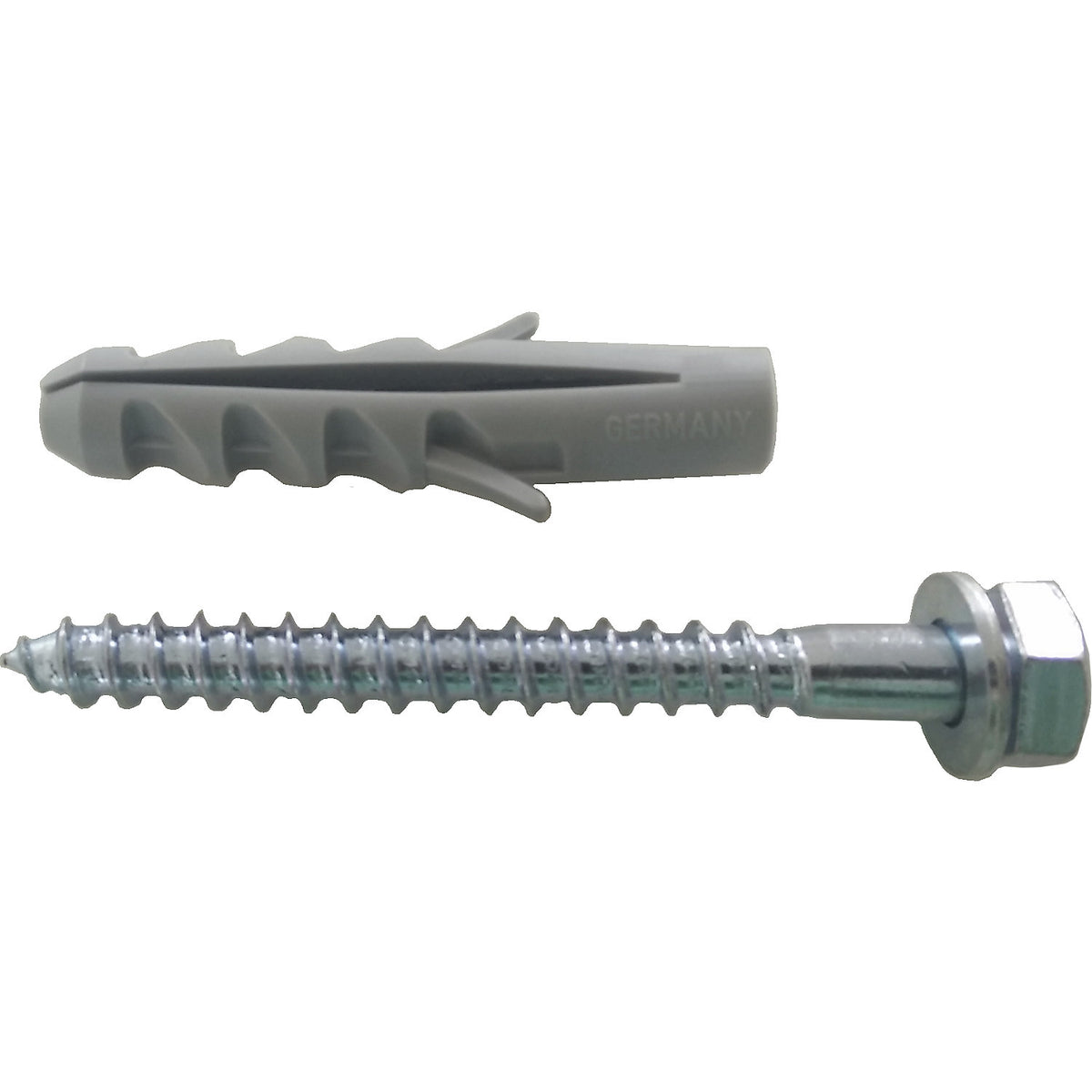 Mounting material for speed ramp, for asphalt and concrete, bolts with plugs, pack of 2.