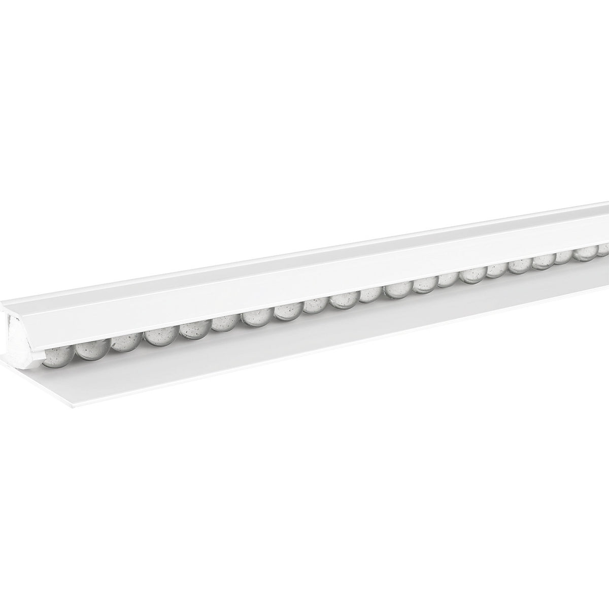 Catch ball clamp rail, anodised aluminium, pack of 2, length 1000 mm.