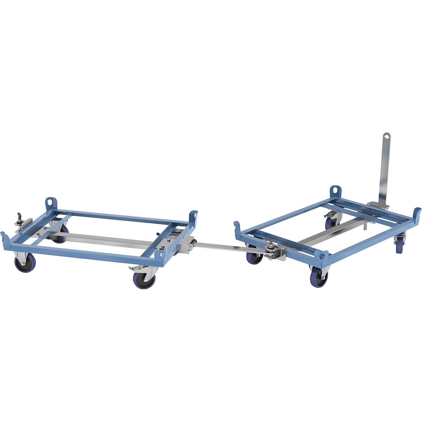 Clip-on coupling system, max. load 3000 kg, electrolytically zinc plated.