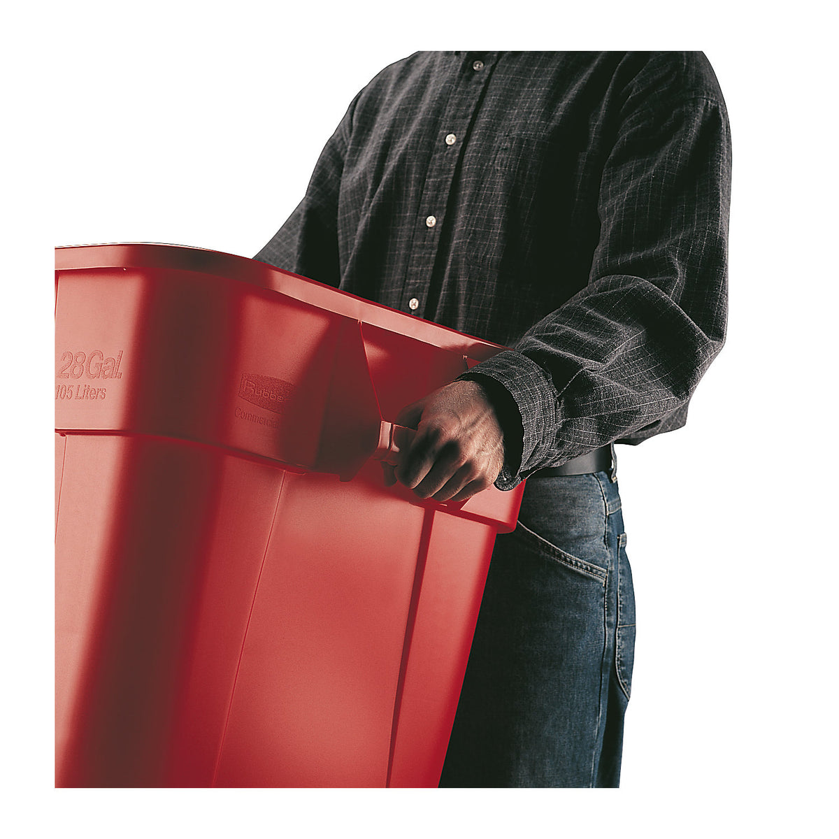 BRUTE® universal container, square, capacity 106 l, red.