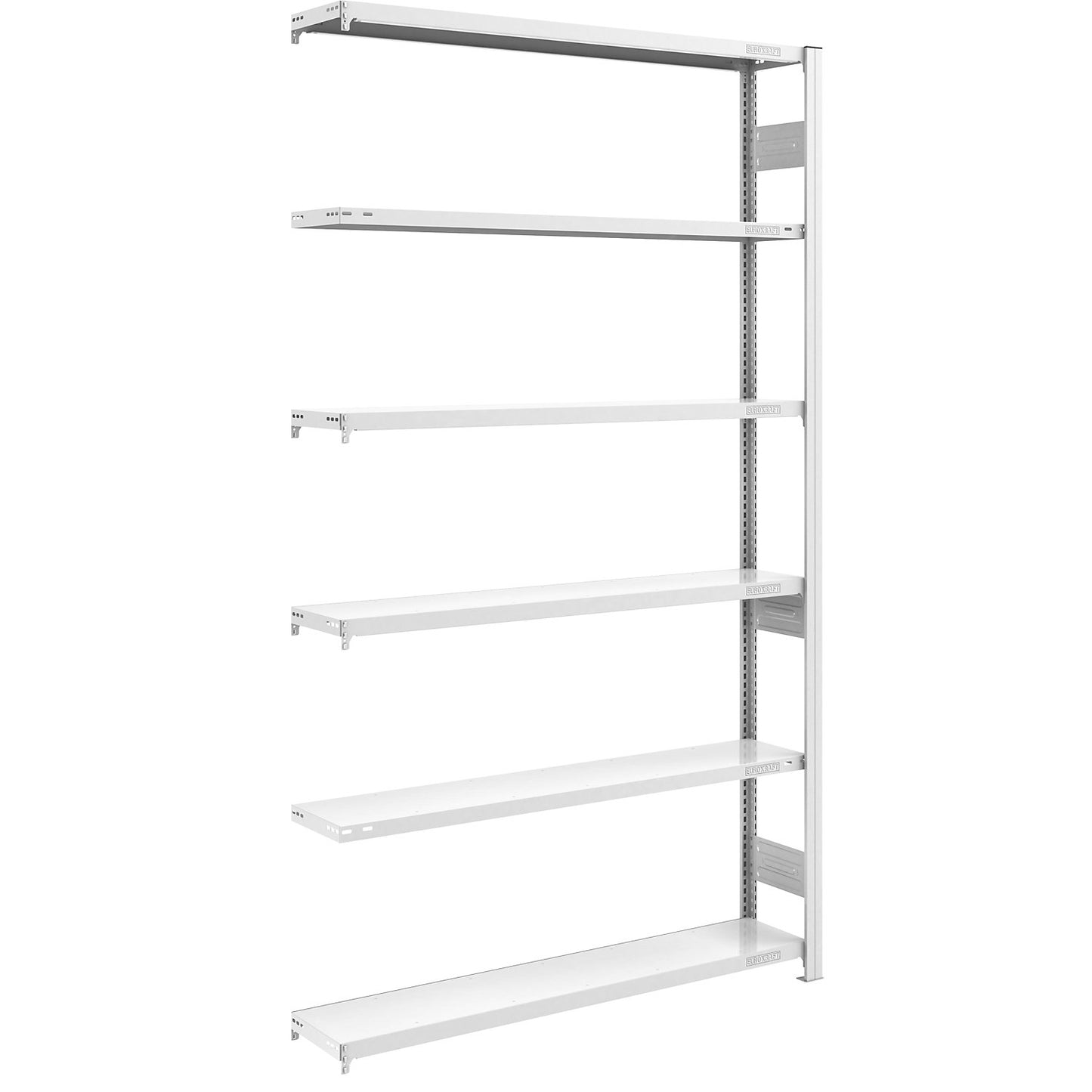 Heavy duty boltless shelving unit, double-sided, HxWxD 2500 x 1300 x 300 mm, grey, extension shelf unit.