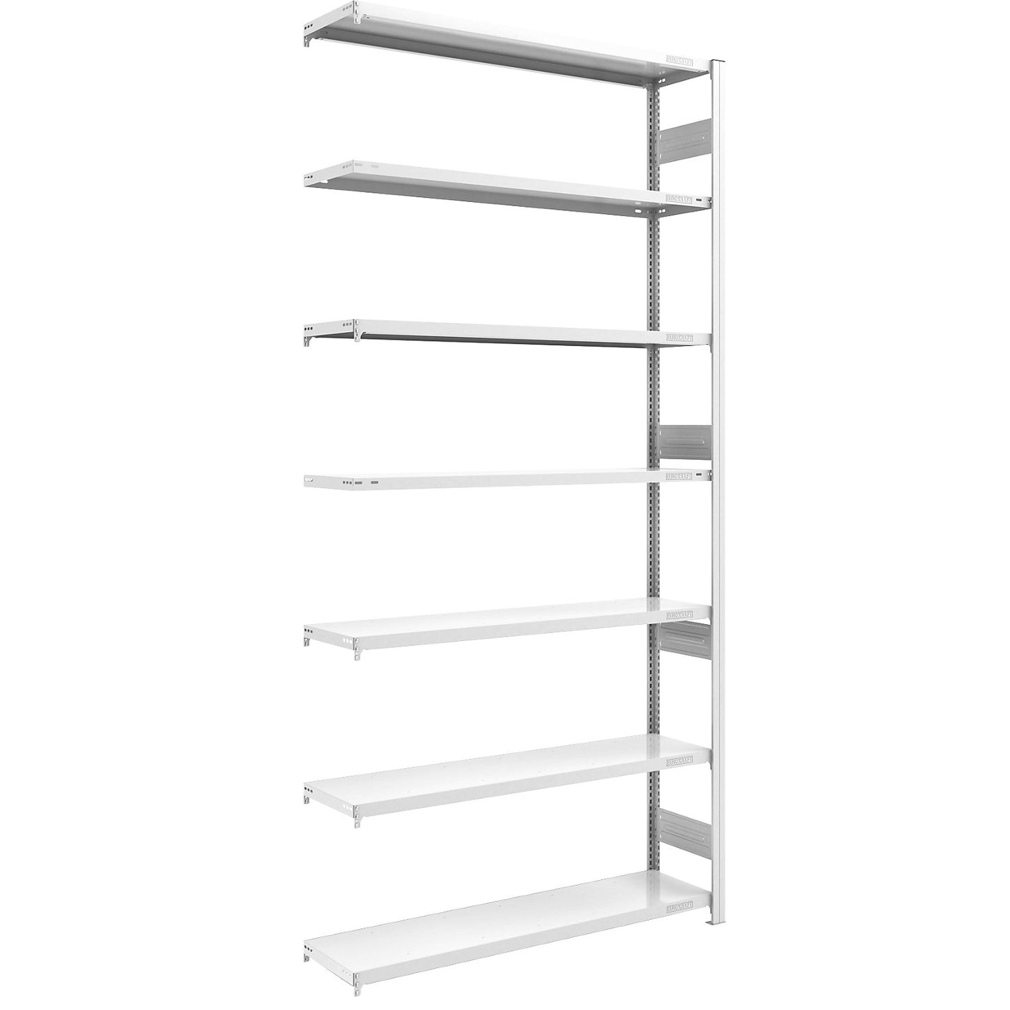 Heavy duty boltless shelving unit, double-sided, HxWxD 3000 x 1300 x 400 mm, grey, extension shelf unit.