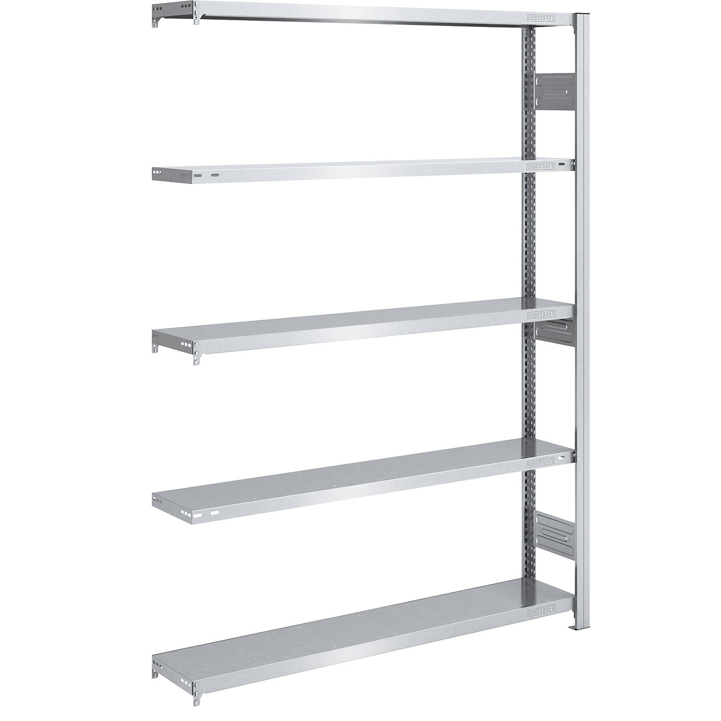 Heavy duty boltless shelving unit, double-sided, HxWxD 2000 x 1300 x 300 mm, zinc plated, extension shelf unit.