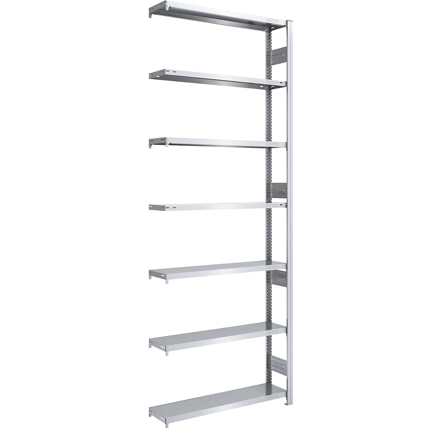 Heavy duty boltless shelving unit, double-sided, HxWxD 3000 x 1000 x 300 mm, zinc plated, extension shelf unit.