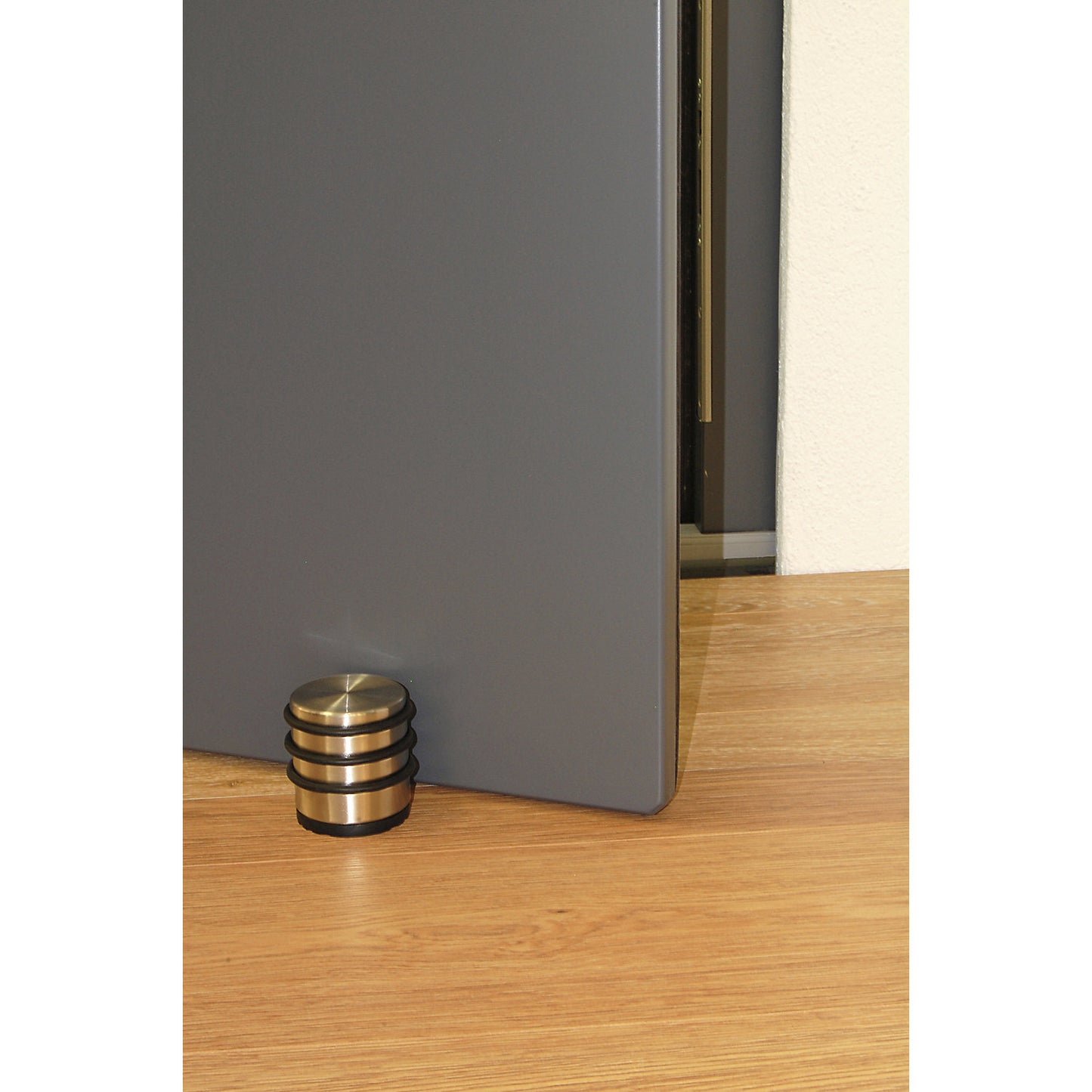 TOWER floor mounted door stopper, Ø 70 mm, pack of 2, height 70 mm.