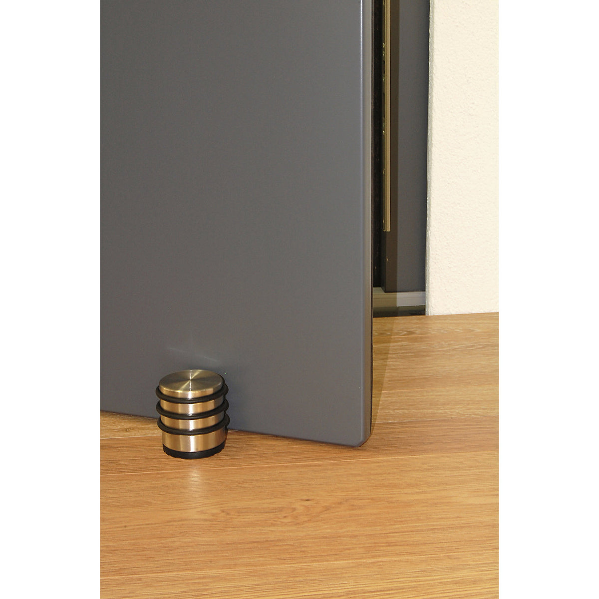 TOWER floor mounted door stopper, Ø 70 mm, pack of 2, height 70 mm.