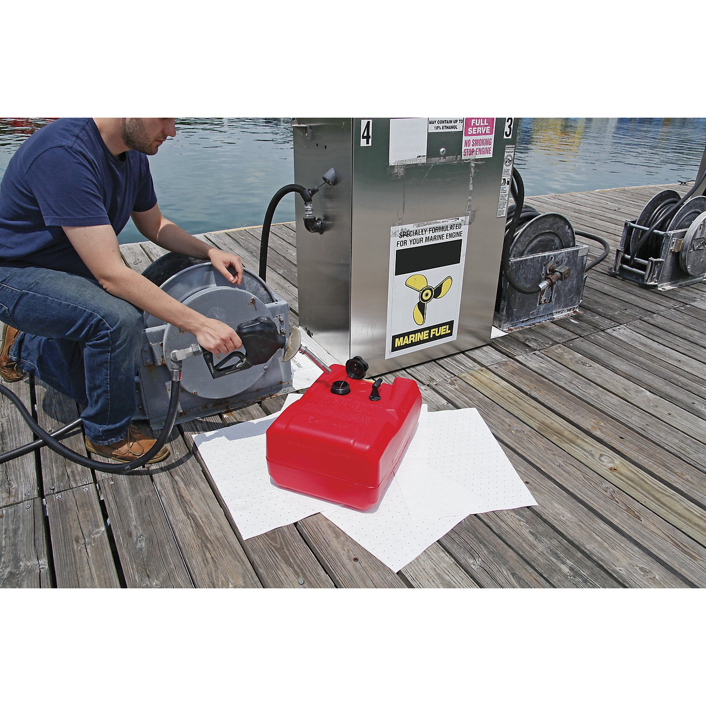 STAT-MAT® absorbent sheeting mat, lightweight version, pack of 200, WxL 380 x 510 mm.