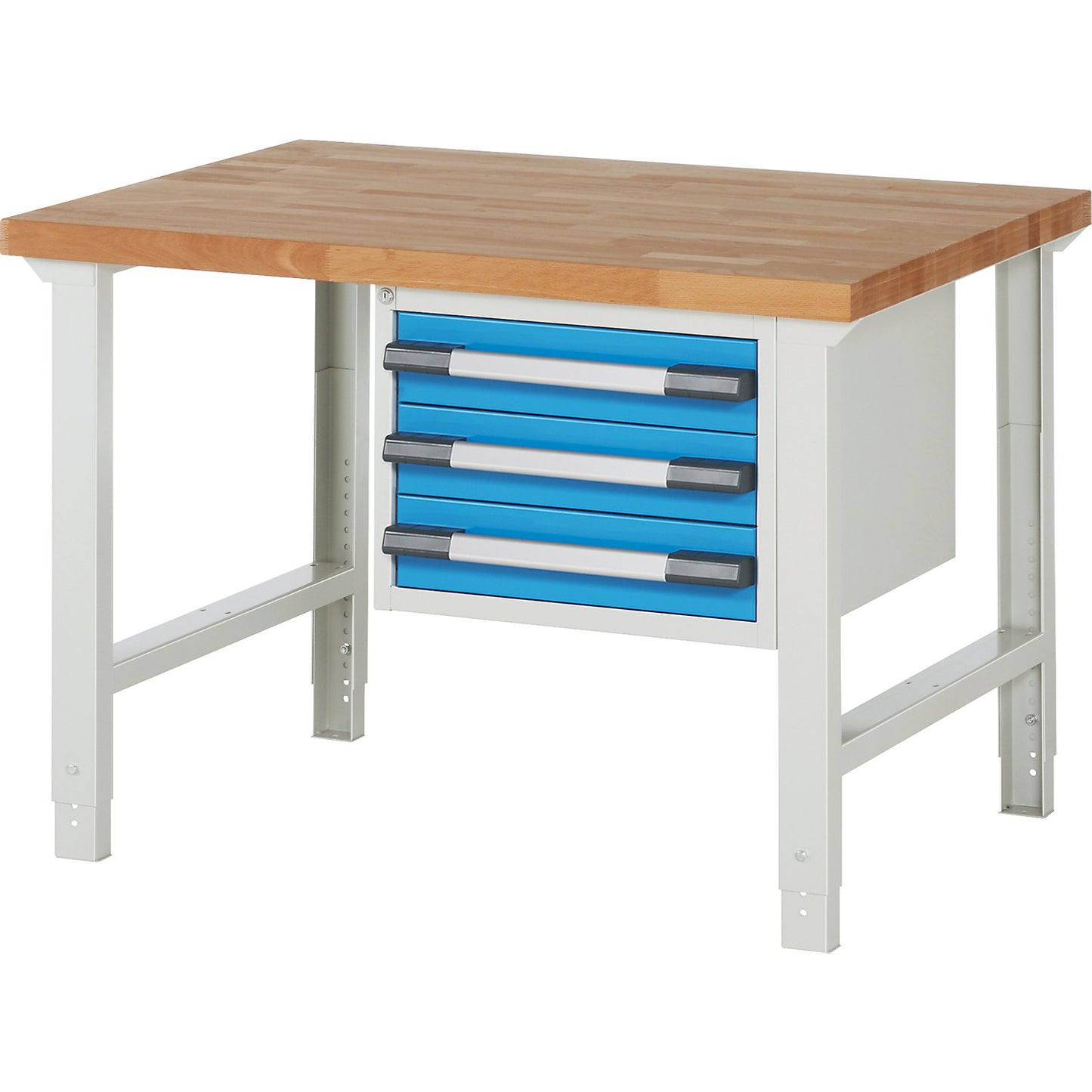Workbench, Series 7000 modular system, 3 drawers, WxD 1250 x 900 mm.