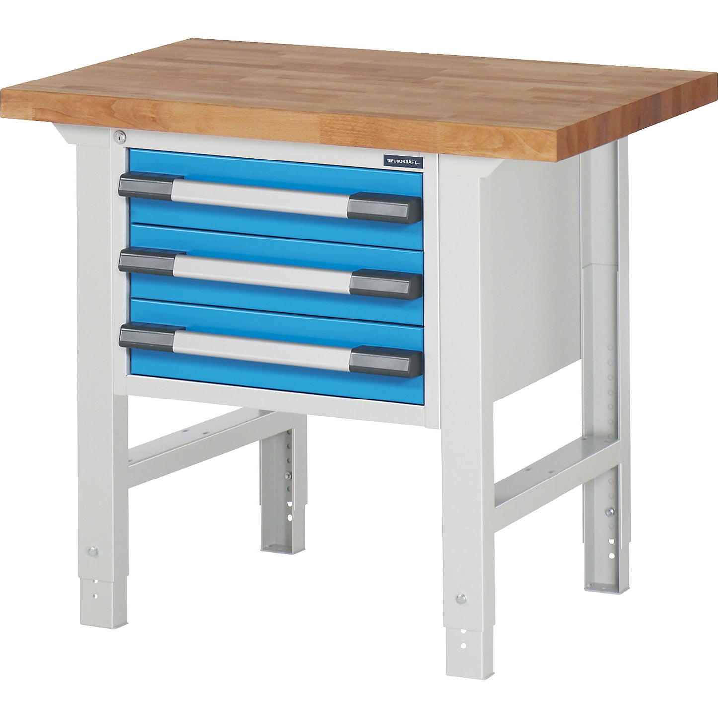 Workbench, Series 7000 modular system, 3 drawers, WxD 1000 x 700 mm.