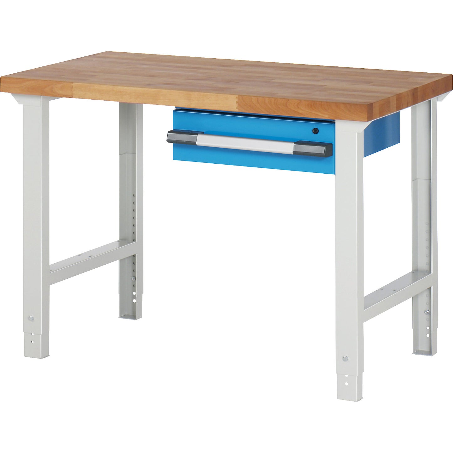 Workbench, Series 7000 modular system, 1 suspended drawer, WxD 1250 x 700 mm.