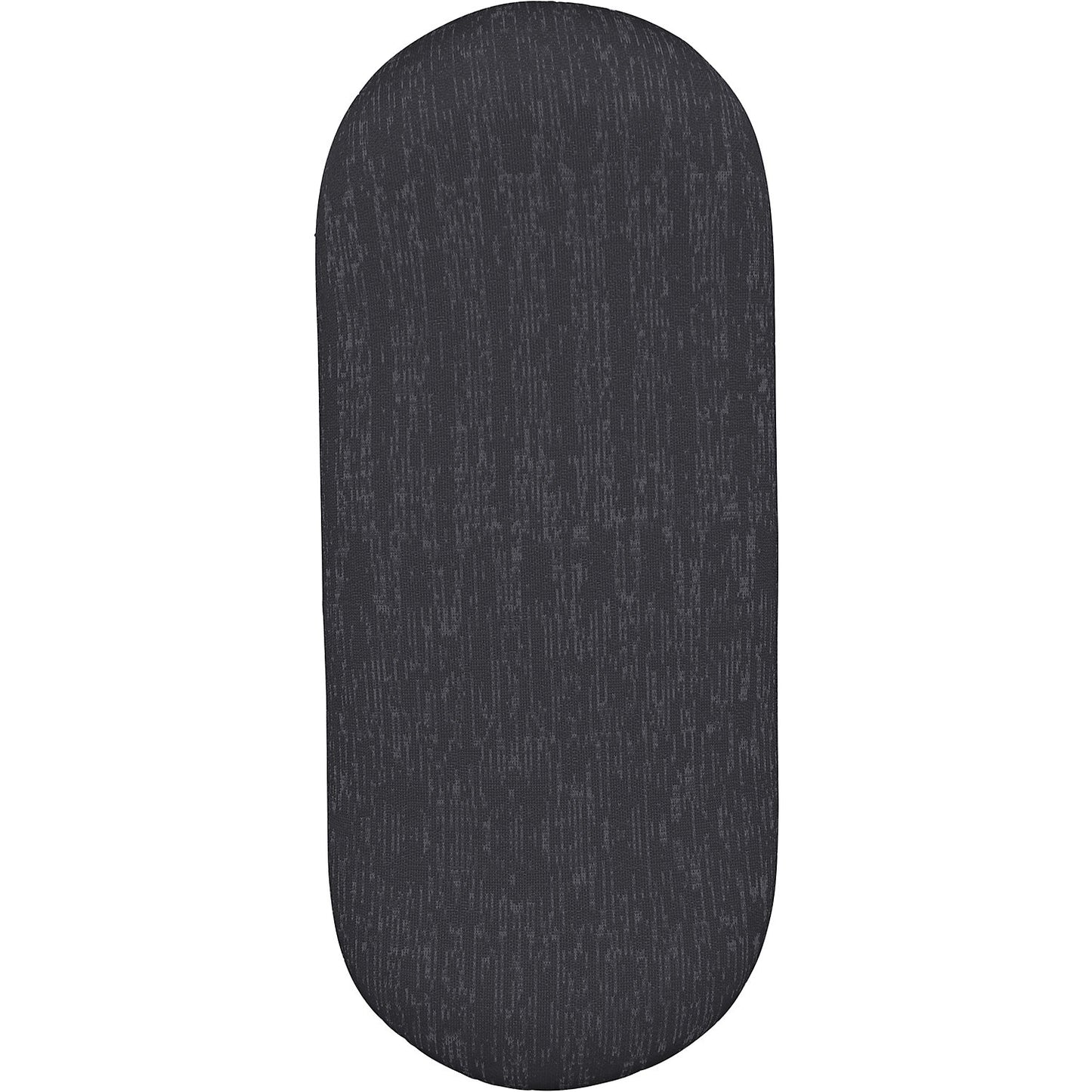SITNESS H stool, model H2, with skateboard seat, covering with black pattern, black sole.