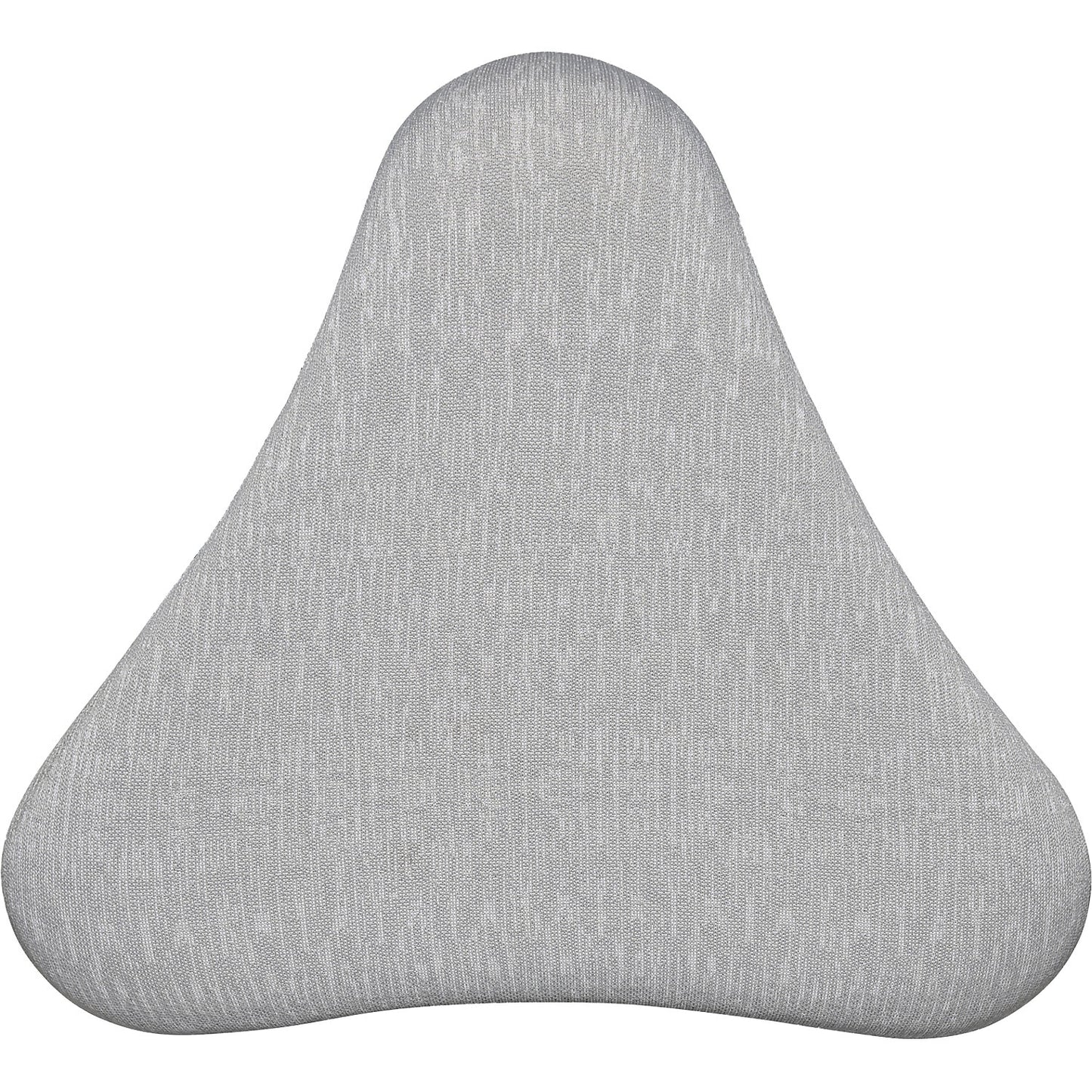 SITNESS H stool, model H1, with triangular seat, covering with grey pattern, grey sole.