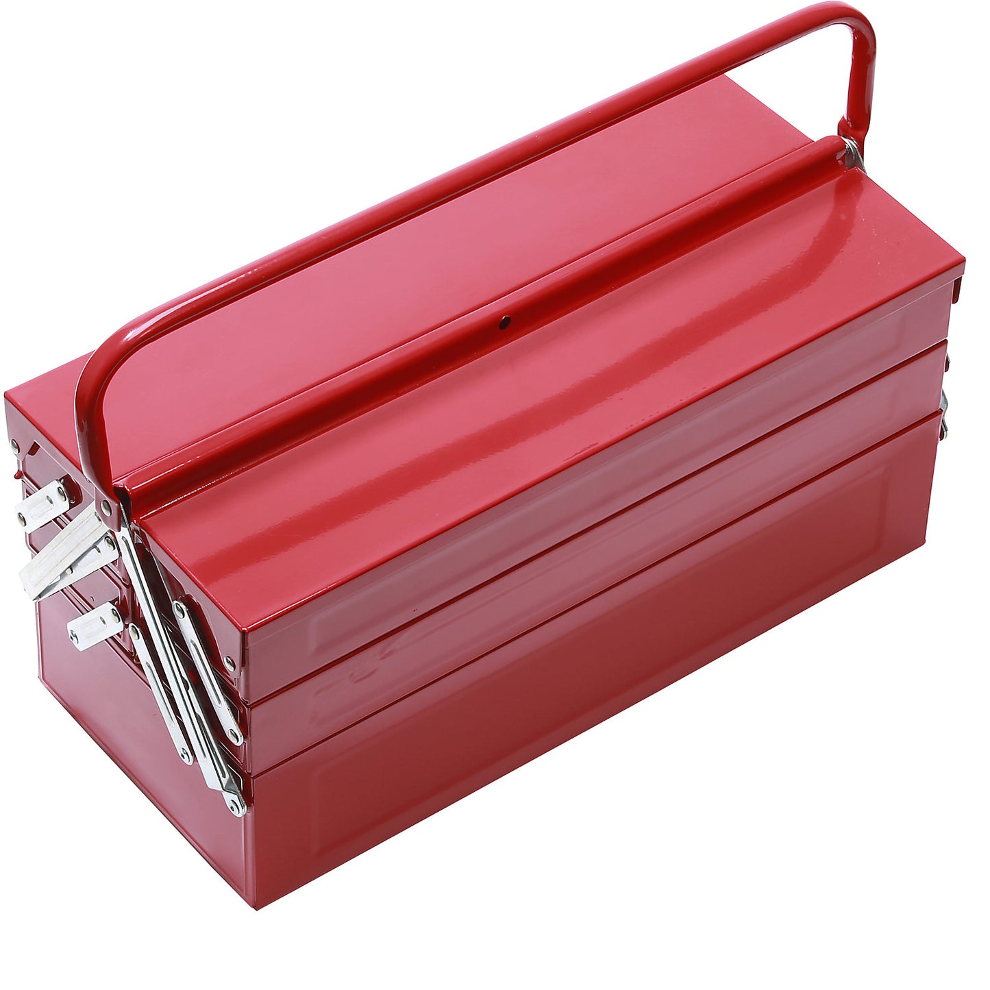 Tool case incl. tools, 86 parts - securely stored in hard foam inserts, lock fitting for padlock.