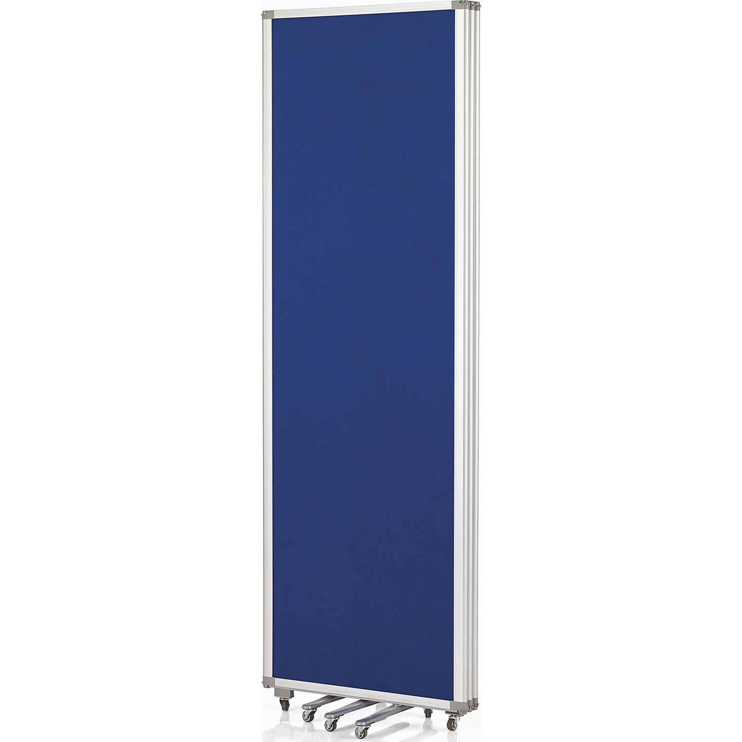 Presentation board, folding and mobile, HxWxD 1800 x 1810 x 370 mm.