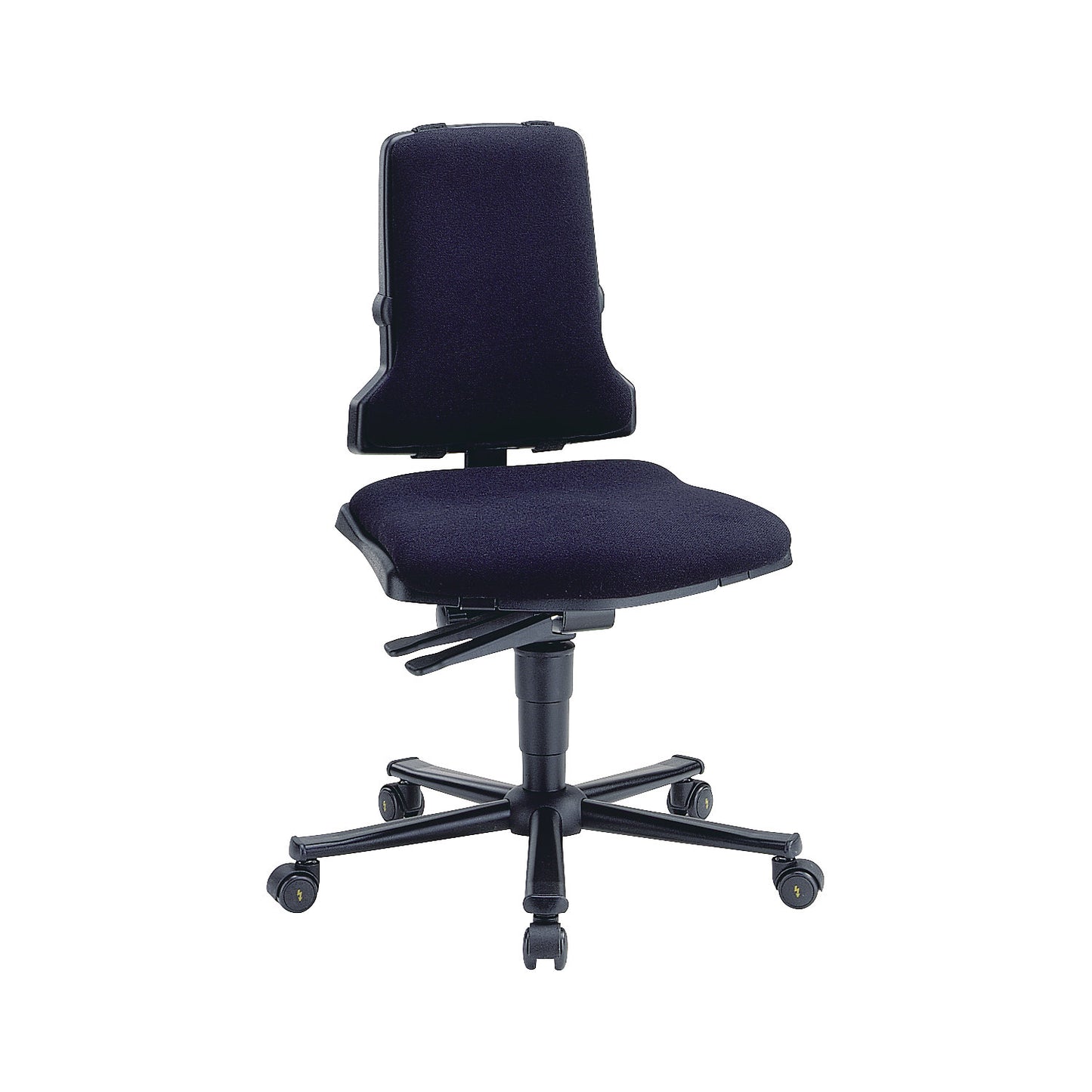 SINTEC industrial swivel chair, plastic, ESD model, with castors.