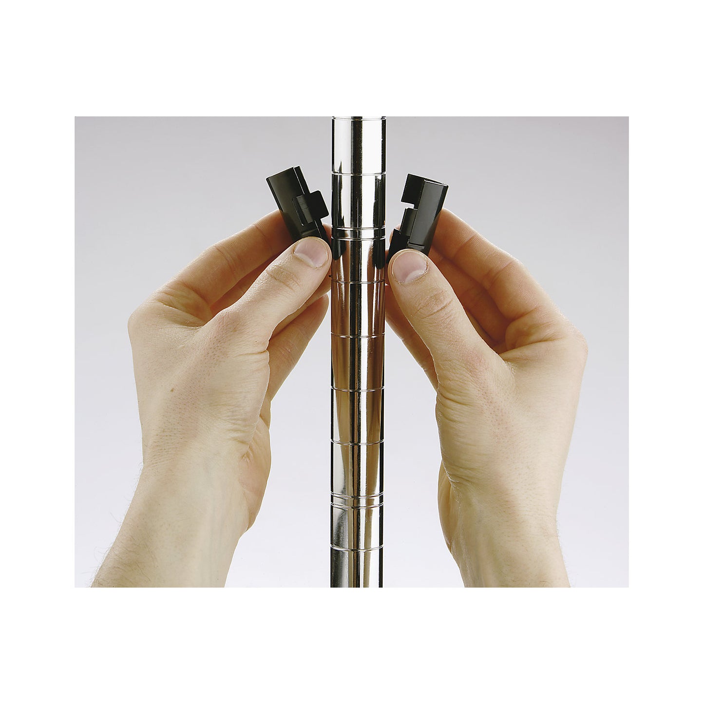 Steel wire mesh shelf unit, chrome plated, max. shelf load 250 kg, WxD 910 x 460 mm, extension shelf unit, height 2180 mm, 6 shelves.