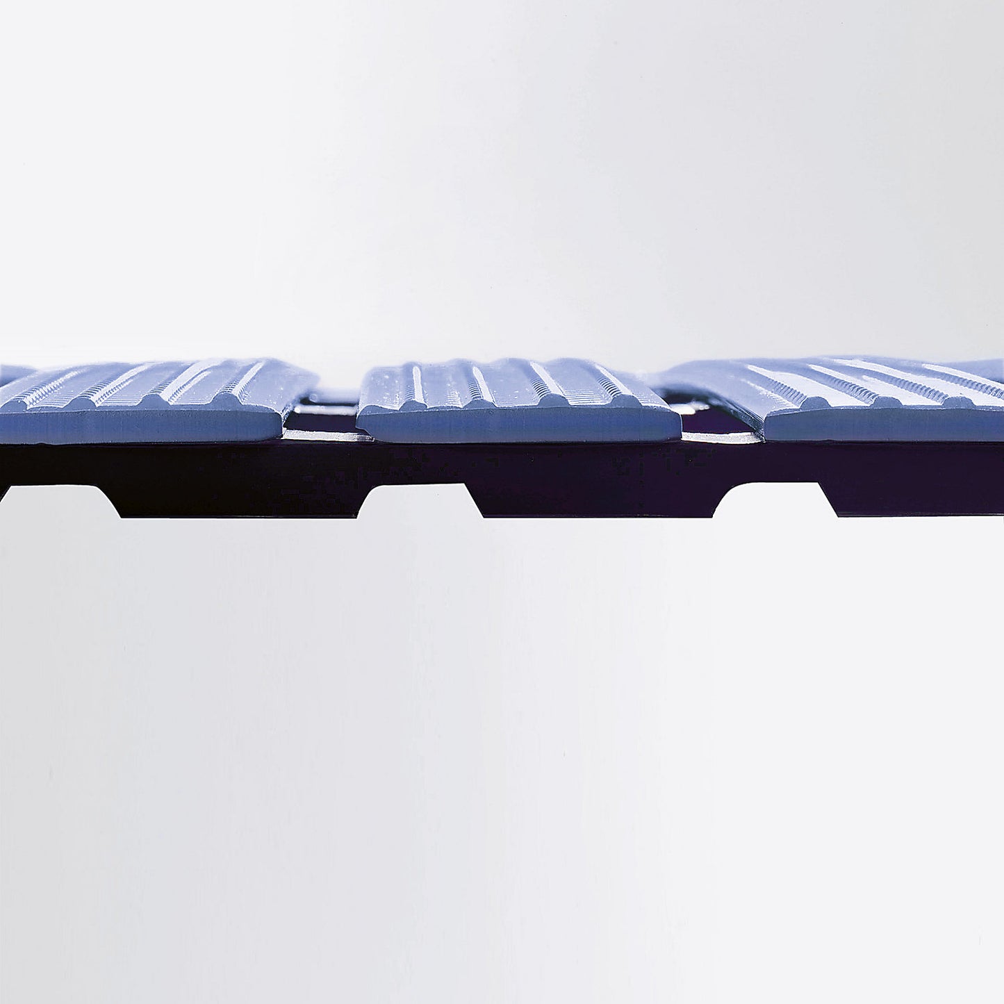 PVC profile matting, per metre, walking surface made of hard PVC, non-slip, width 1000 mm, blue.