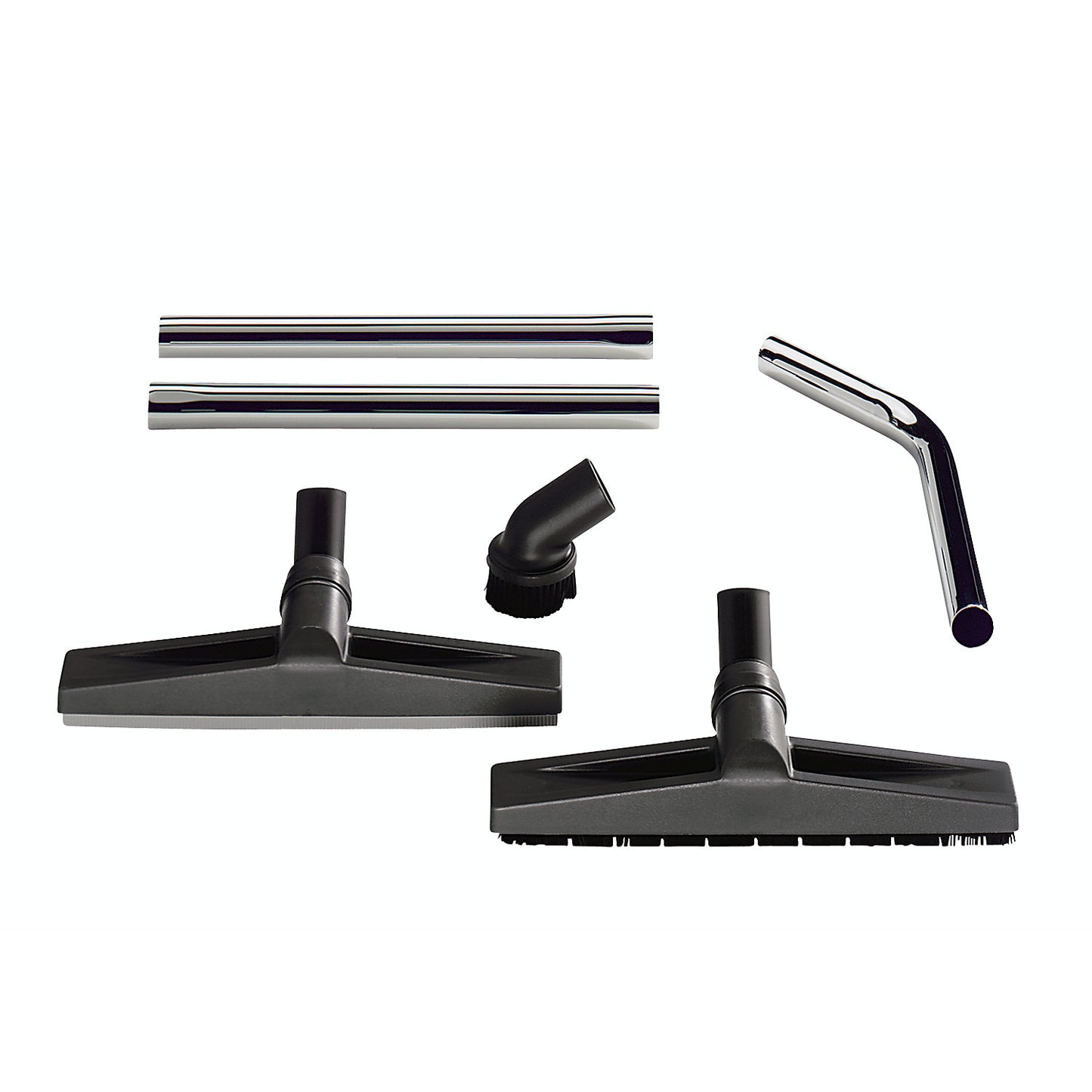 Floor cleaning set, Ø 40 mm, hand pipe, wet and dry vacuum nozzle, round PVC brush.