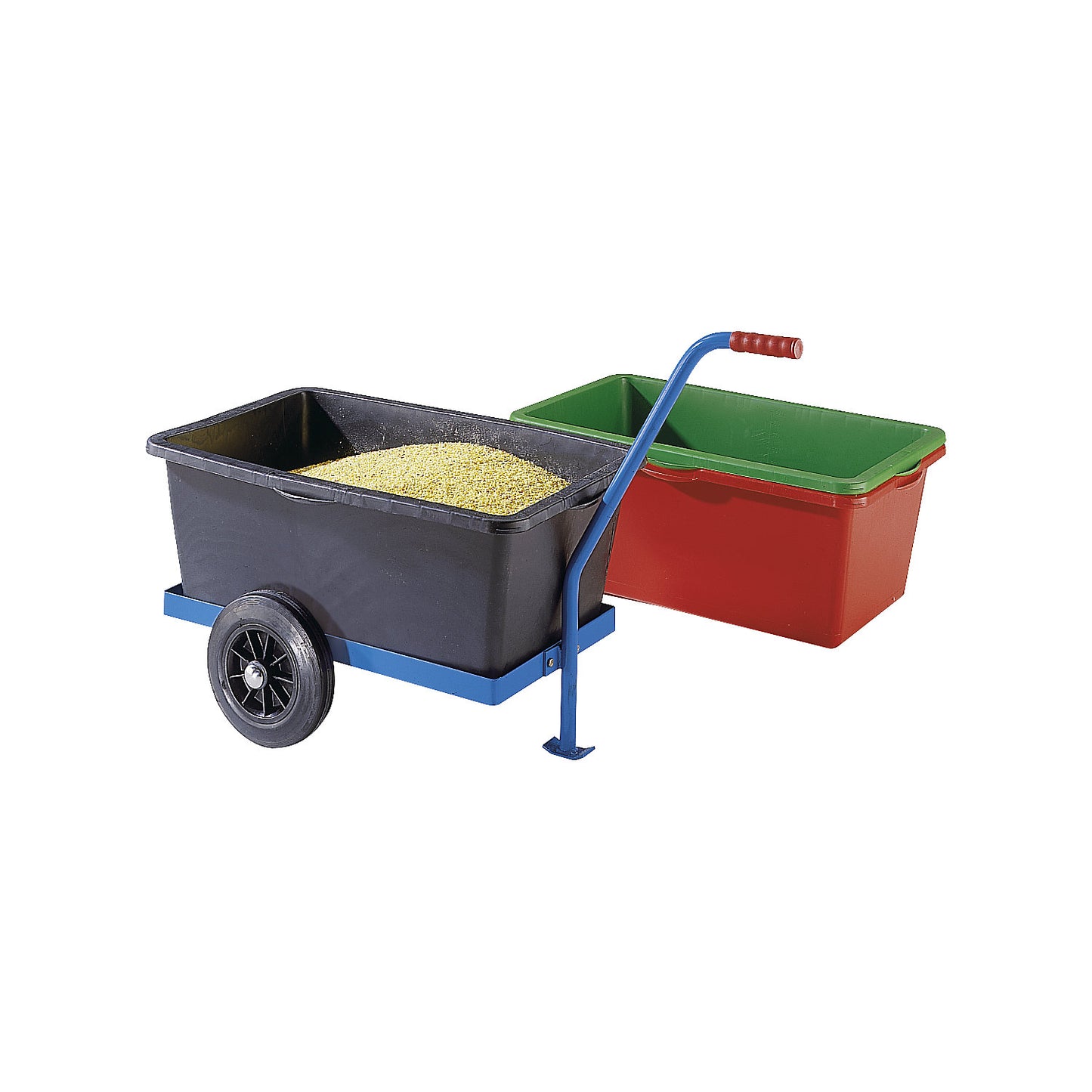 Plastic container, capacity 90 l, 640 x 350 mm, black.