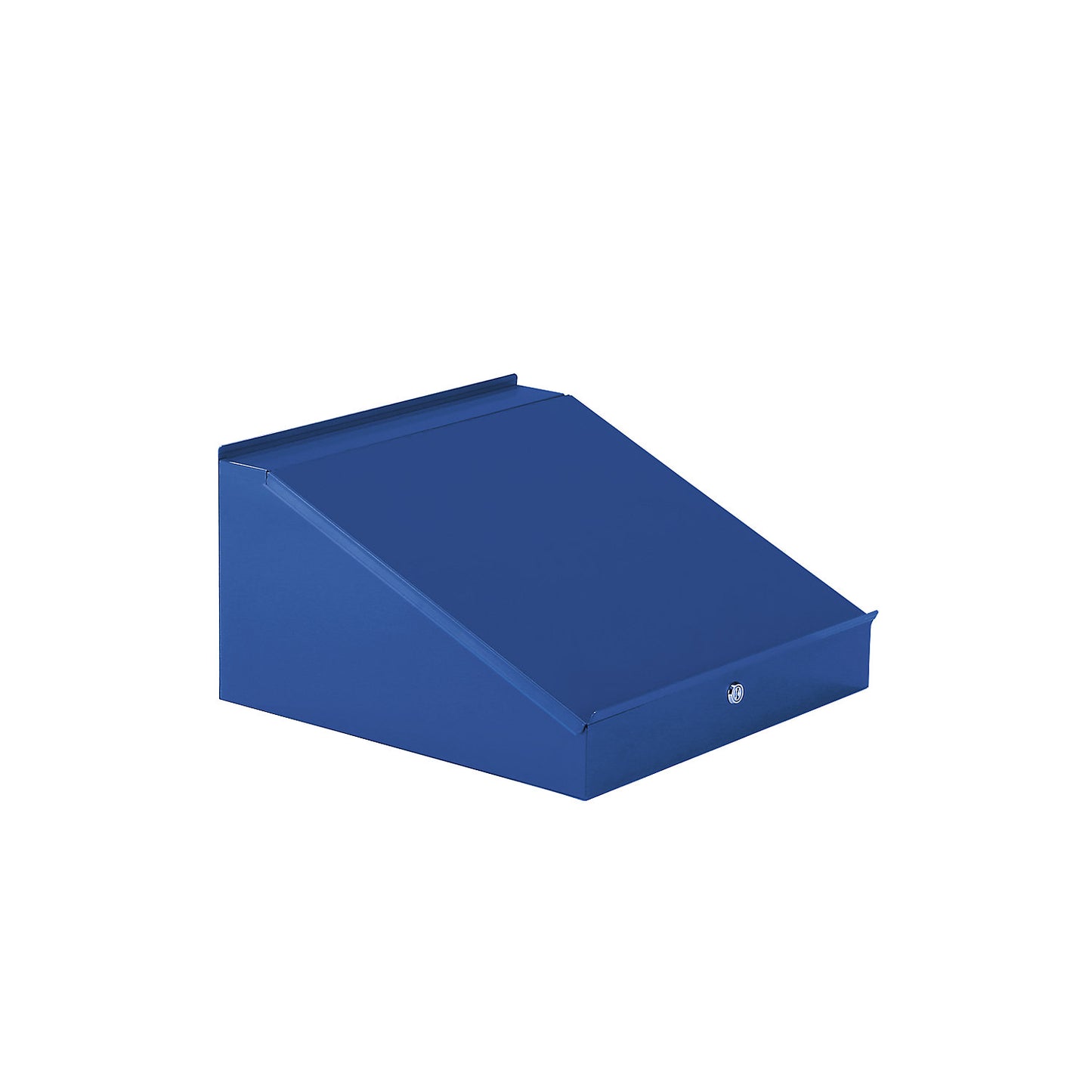 Desktop for 500 mm cupboard width, HxWxD 95/275 x 495 x 495 mm, gentian blue RAL 5010.