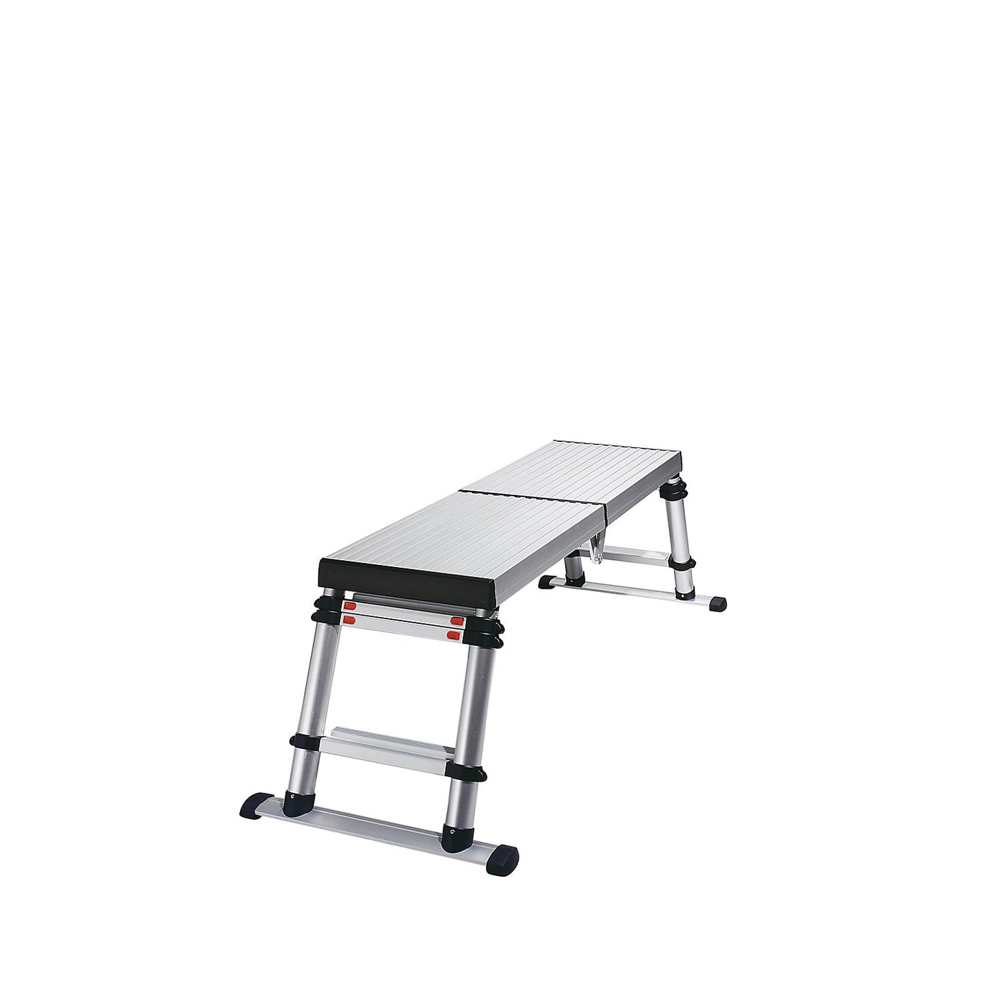 Telescopic working platform, platform 1365 x 410 mm, height adjustable up to 880 mm.