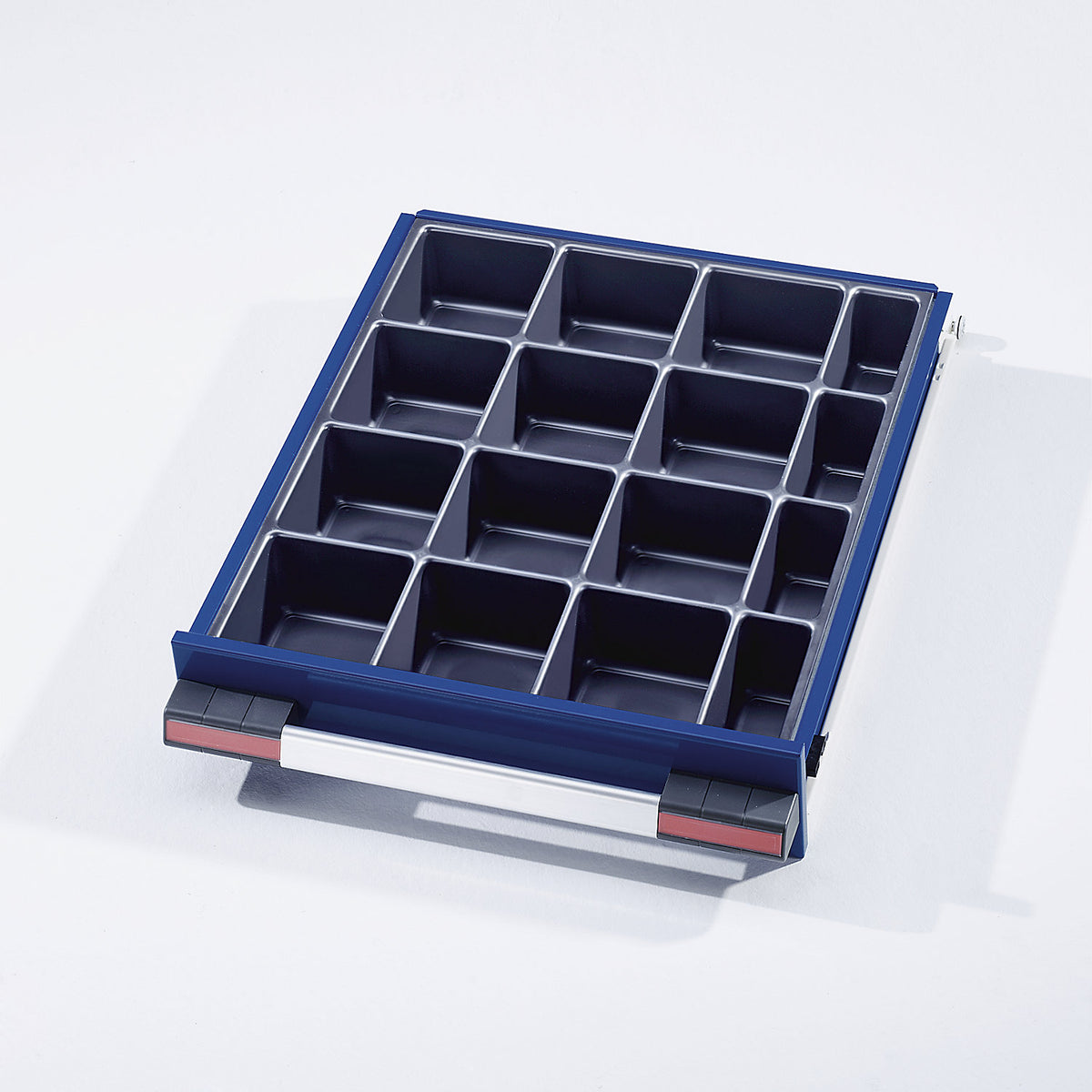Drawer divider set, 1 small parts insert with 16 compartments, for drawer height 120 mm and higher.