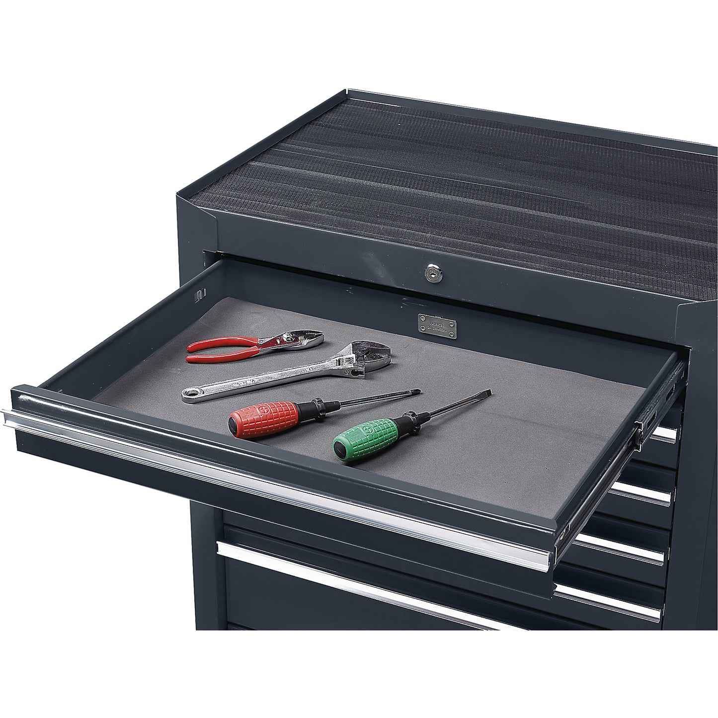 Workshop trolley, HxWxD 1007 x 1067 x 458 mm, 11 drawers, blue.