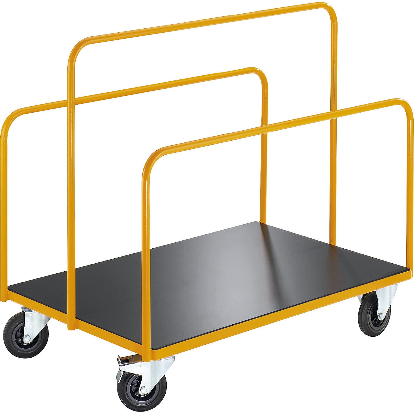 Panel trolley, with 3 permanently welded tubular supports, max. load 350 kg.