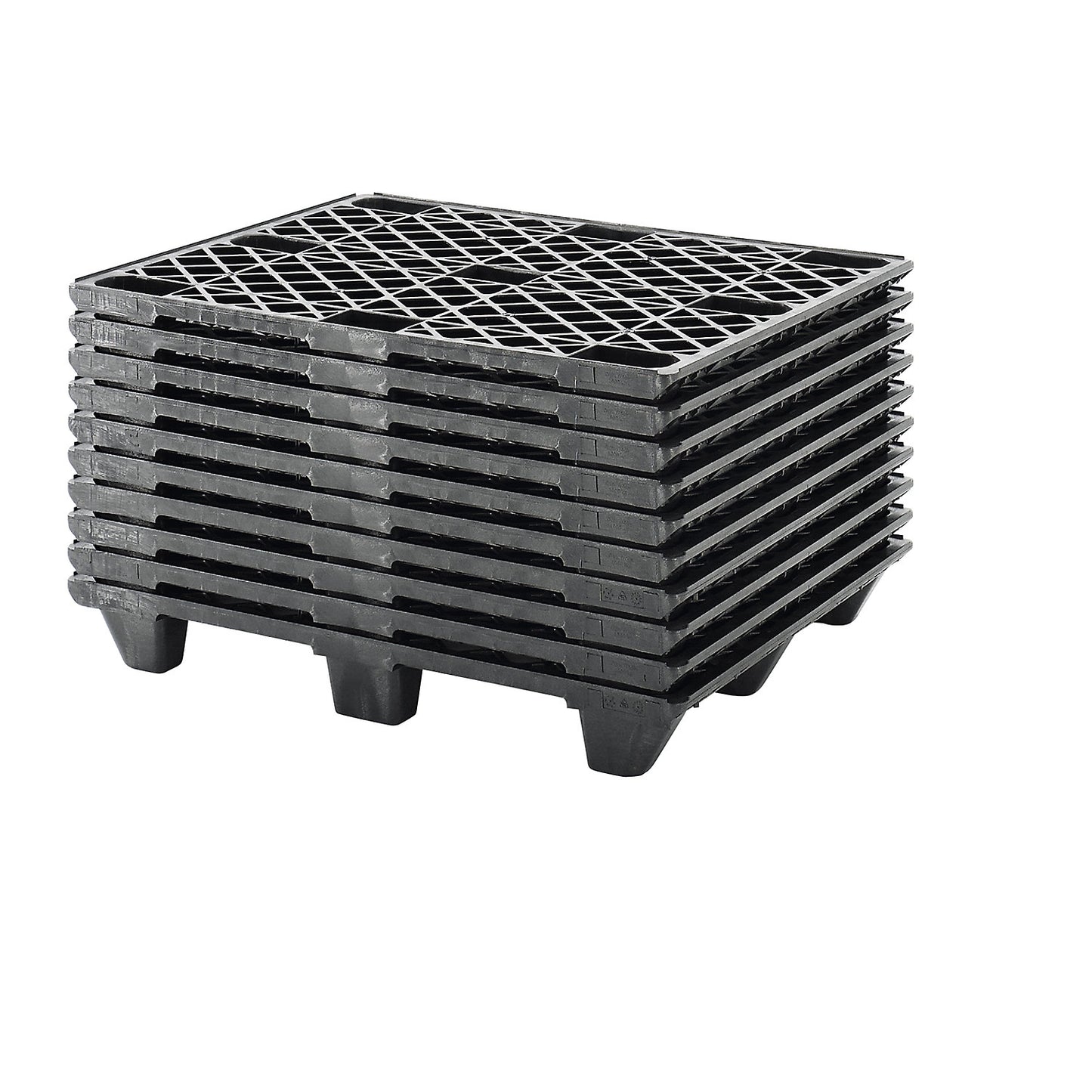 Container pallet made of plastic, LxW 1140 x 1140 mm, max. static load 4000 kg, pack of 10.