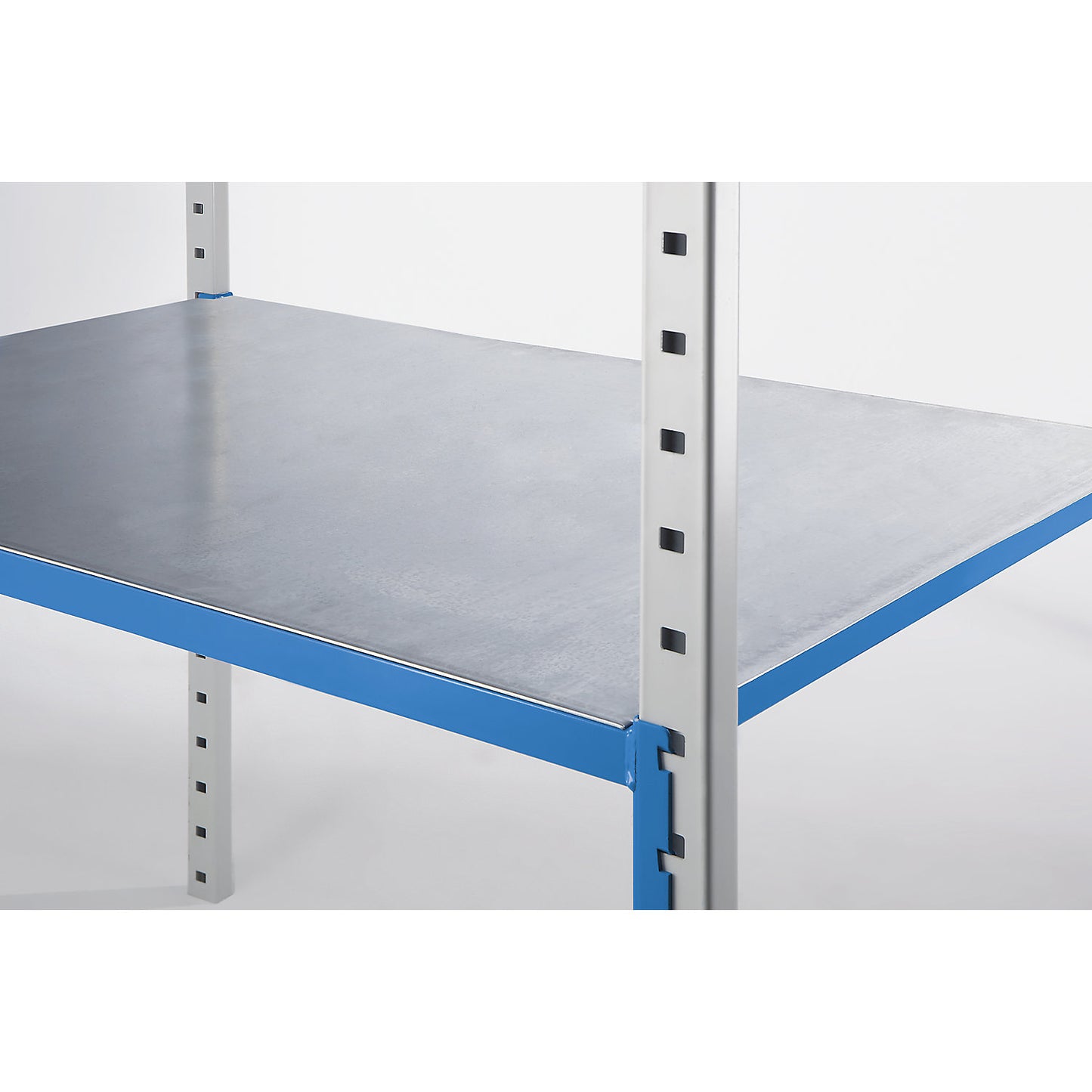 Steel shelf panel, for boltless tubular shelf units, pack of 2, WxD 1210 x 795 mm.