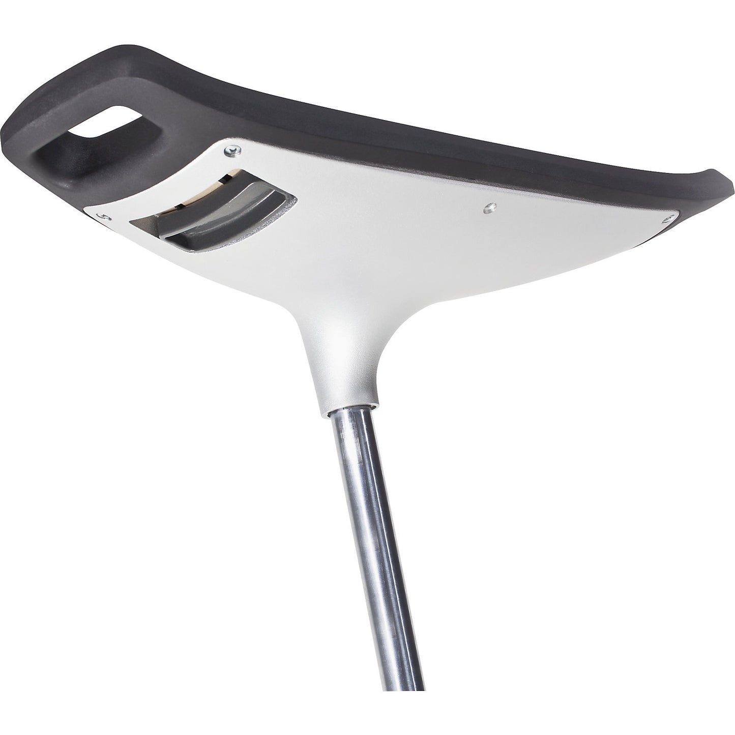 Comfortable anti-fatigue stool, height adjustment range 620 - 850 mm, seat colour basalt grey.