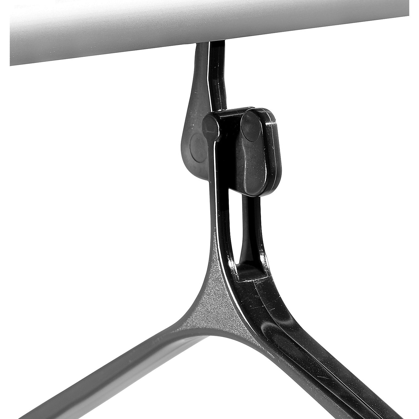 Coat hanger, made of plastic with trouser bar, pack of 10.